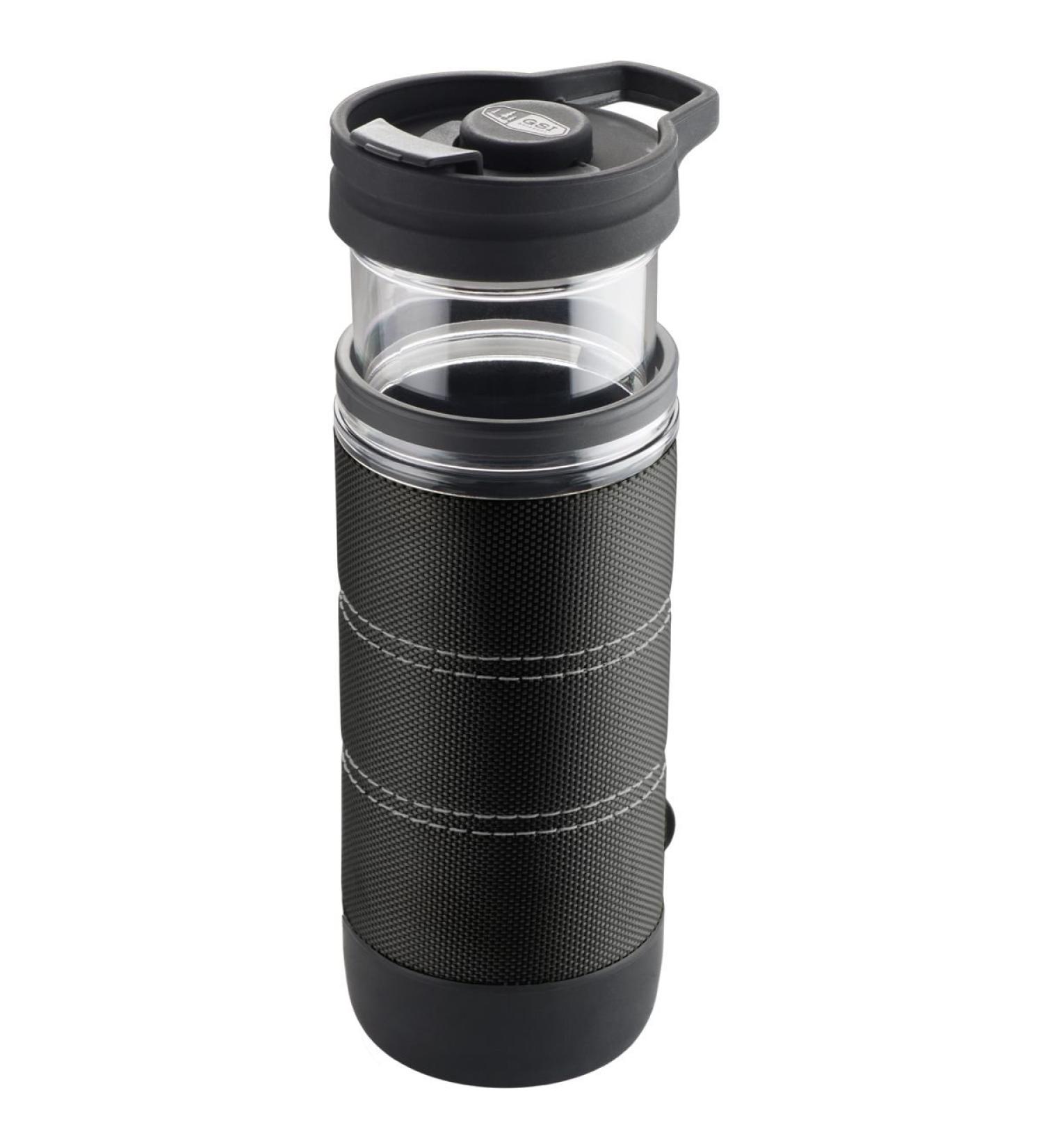 GSI Outdoors, Commuter JavaPress, French Press Coffee Mug, Superior Backcountry Cookware Since 1985 Graphite