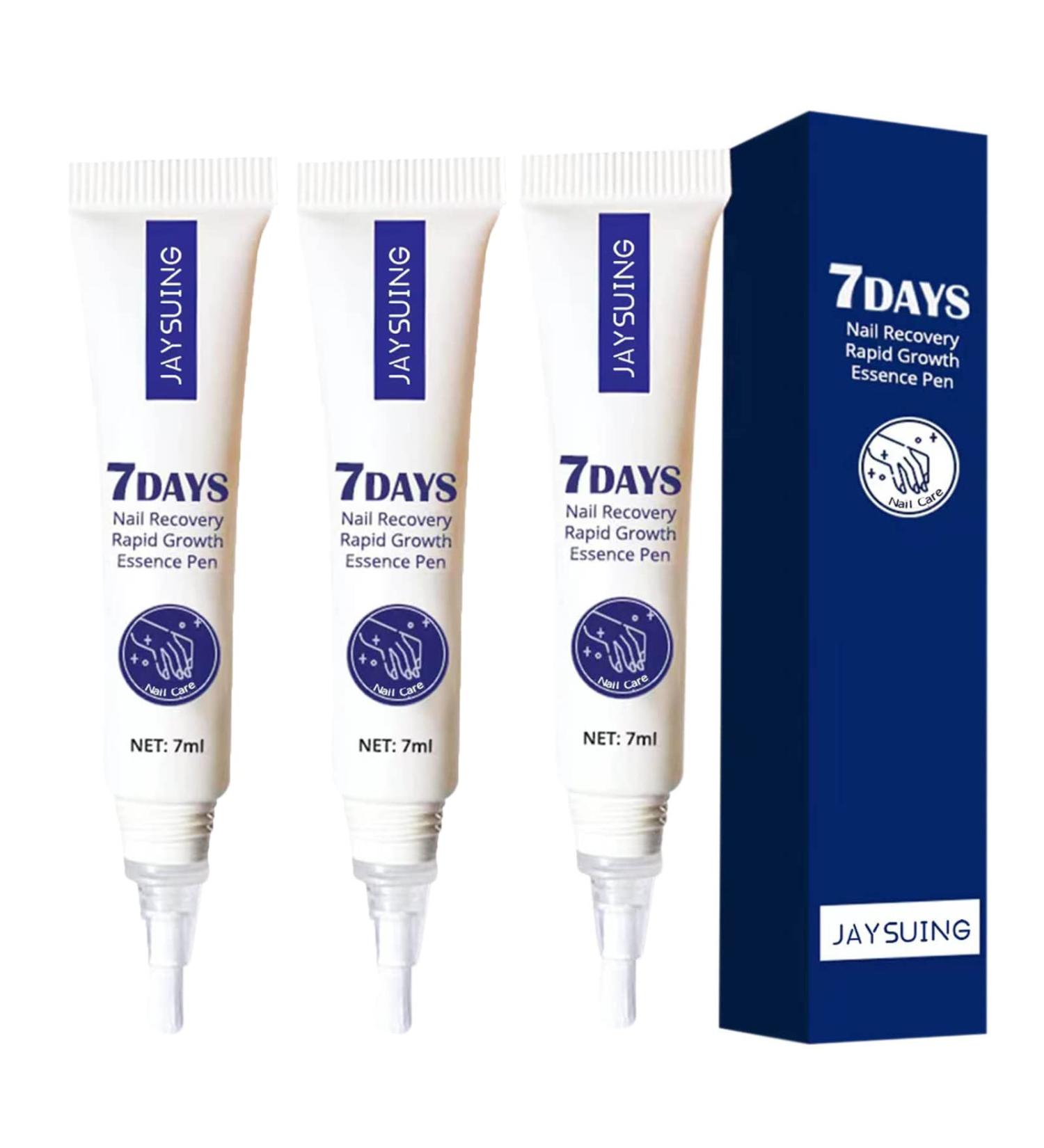 Flysmus 7 Days Nail Recovery Rapid Growth Essence Pen Natural 7 Days Nail Growth and Strengthening Serum Nail Growth & Strengthening Oil Serum for Thin Nails and Growth 20ml (3PCS) - Buy Online on GoSupps.com