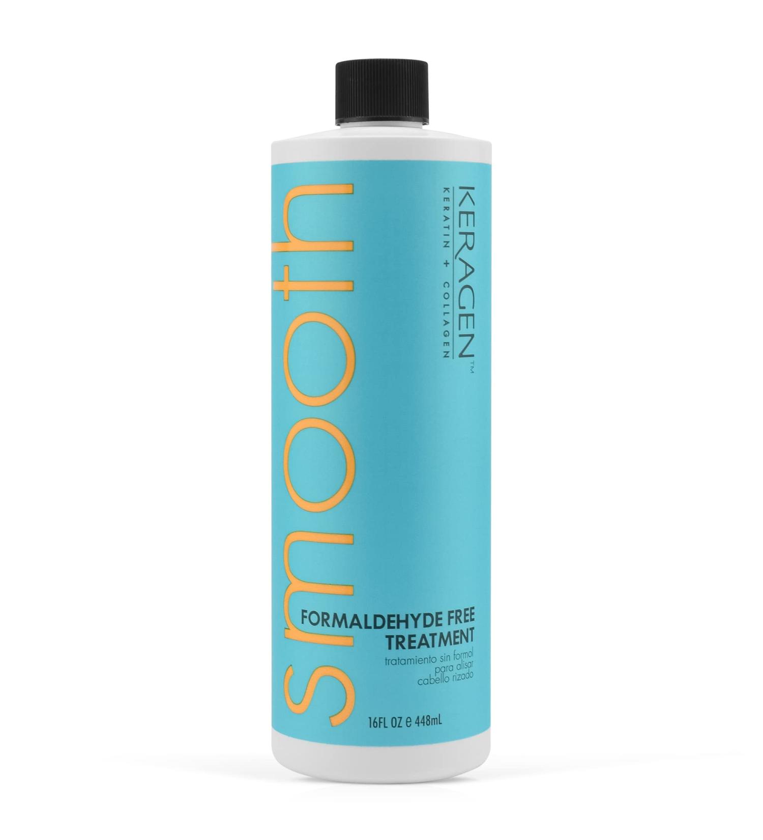 KERAGEN Brazilian Keratin Smoothing Treatment 16 Oz - Formaldehyde Free Blowout Straightening System for Dry, Damaged Hair - Eliminate Curls and Frizz - Fine to Medium Hair - Buy Online on GoSupps.com