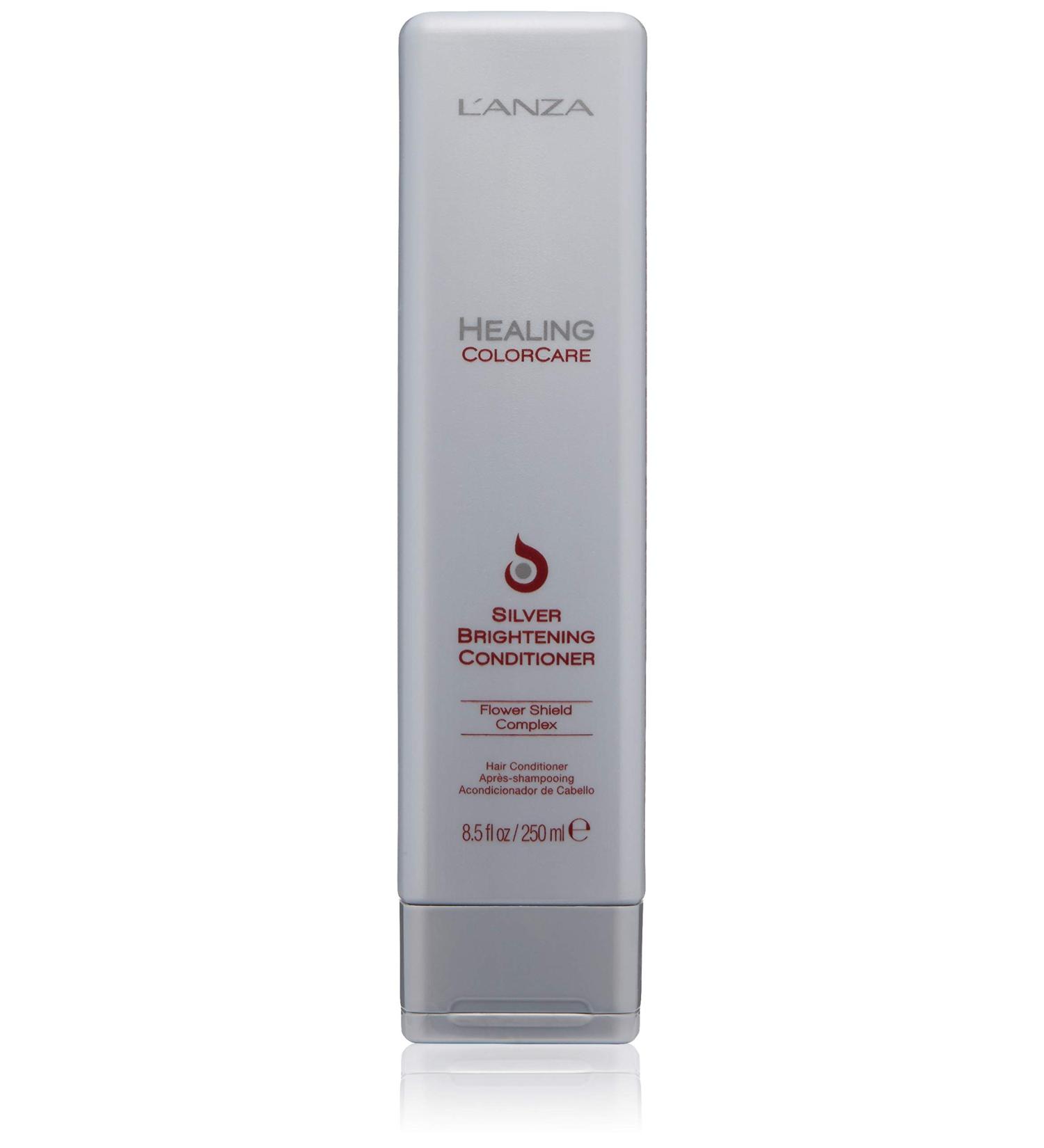 L'ANZA Healing ColorCare Silver Brightening Conditioner - 8.5 Fl Oz - For Silver, Gray, White, Blonde Hair - Controls Warm Tones - Boosts Shine and Brightness - Buy Online on GoSupps.com