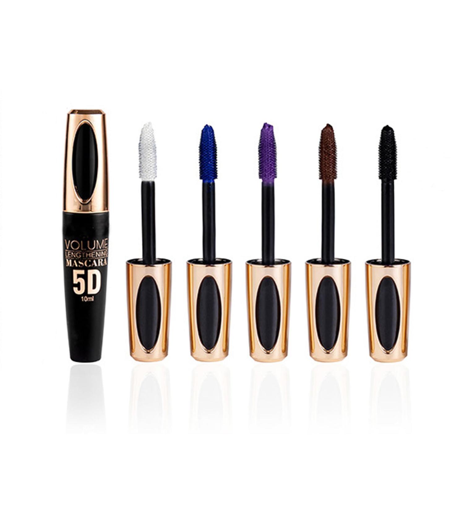 Mascara Imperm Able Color 5 Couleurs Liquide 5d Volume Curl Long Lasting Mascara Eye Makeup 5 Colour Set - Buy Online on GoSupps.com