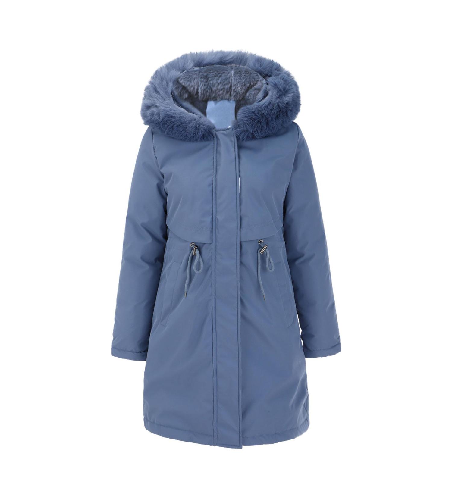 Shop Women's Long Winter Coats | Warm Quilted Jackets with Removable Hood - Waterproof & Breathable - Sizes Up to 3XL in Cream & Blue - Buy Online on GoSupps.com