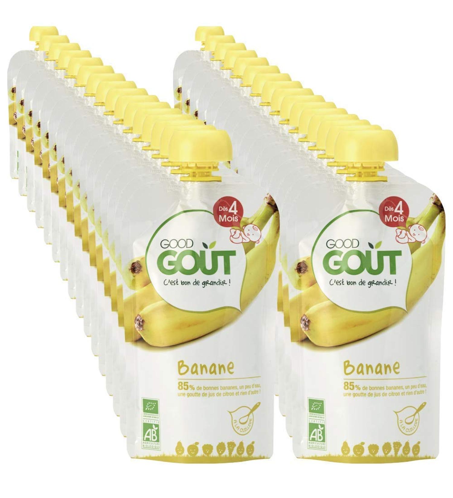Good Go t - Organic - Pack of 32 Fruit Pur e Bottles for 4 months + 120 g - Pack of 32 - Buy Online on GoSupps.com