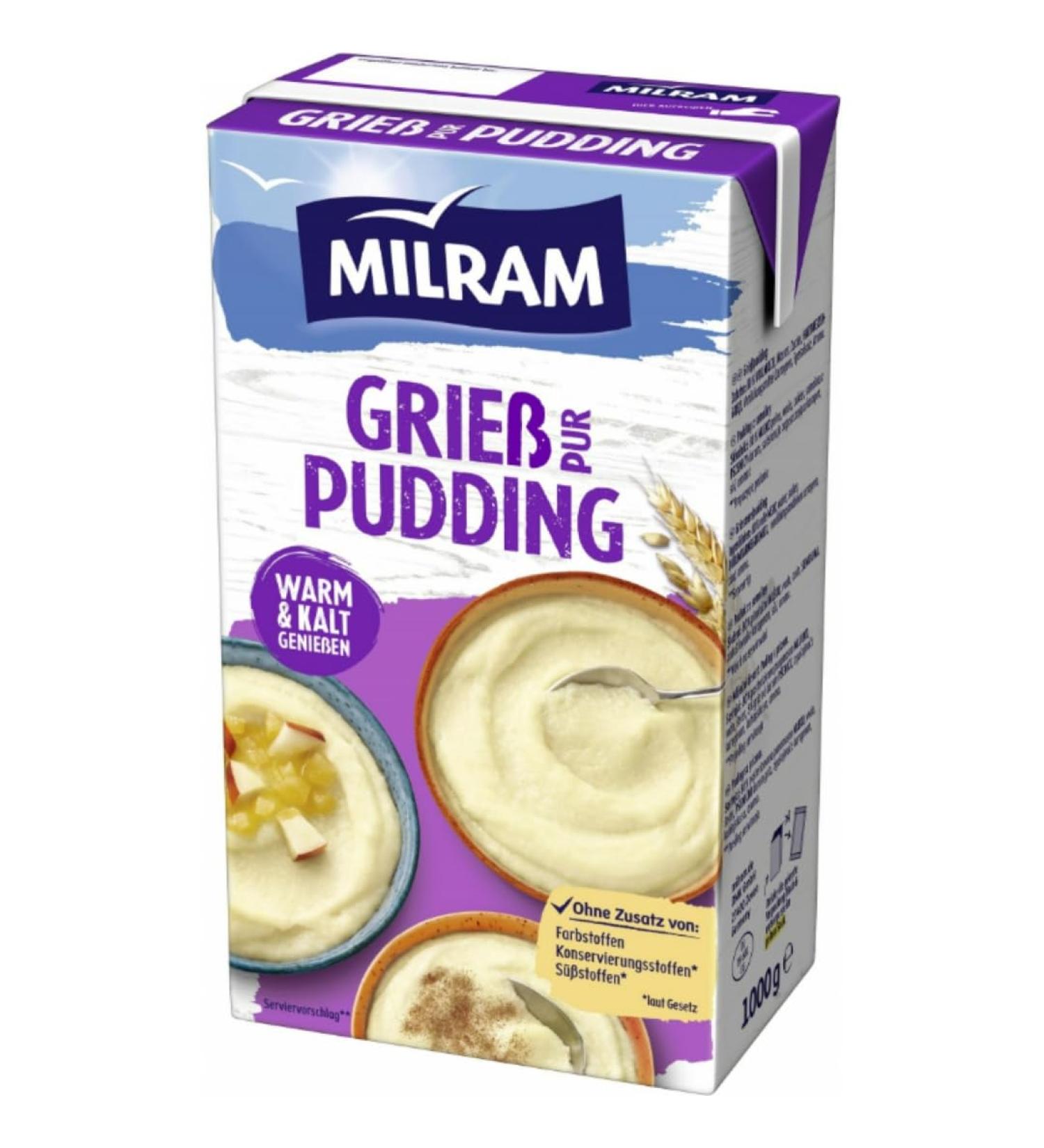 Milram Semolina Pudding 1000g - Authentic German Dessert International Shipping Available - Buy Online on GoSupps.com