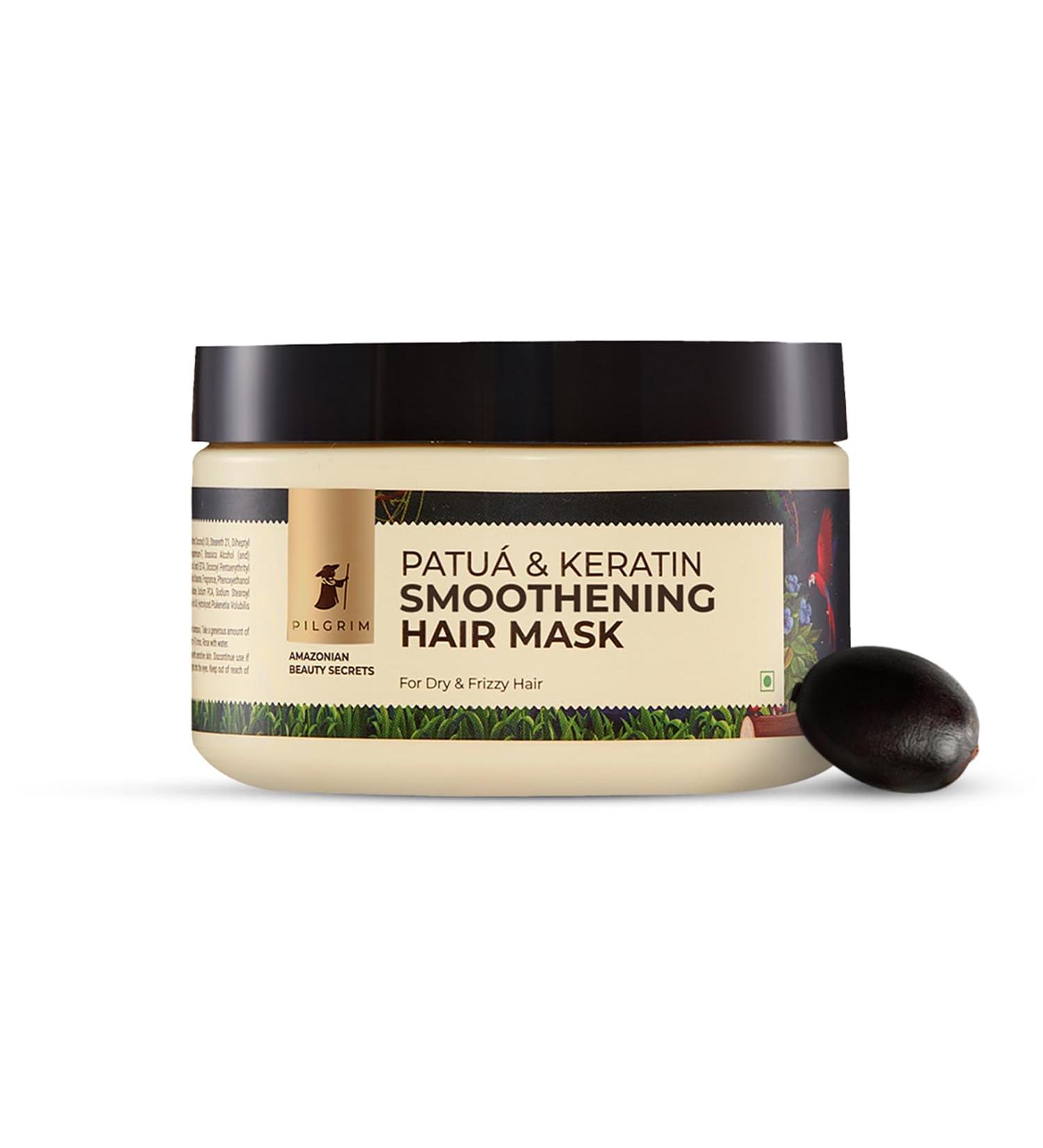 Pilgrim Patu & Keratin Hair Mask - Strengthening & Deep Conditioning for Dry Frizzy Hair | Sacha Inchi Formula | 6.76 Fl Oz - Buy Online on GoSupps.com