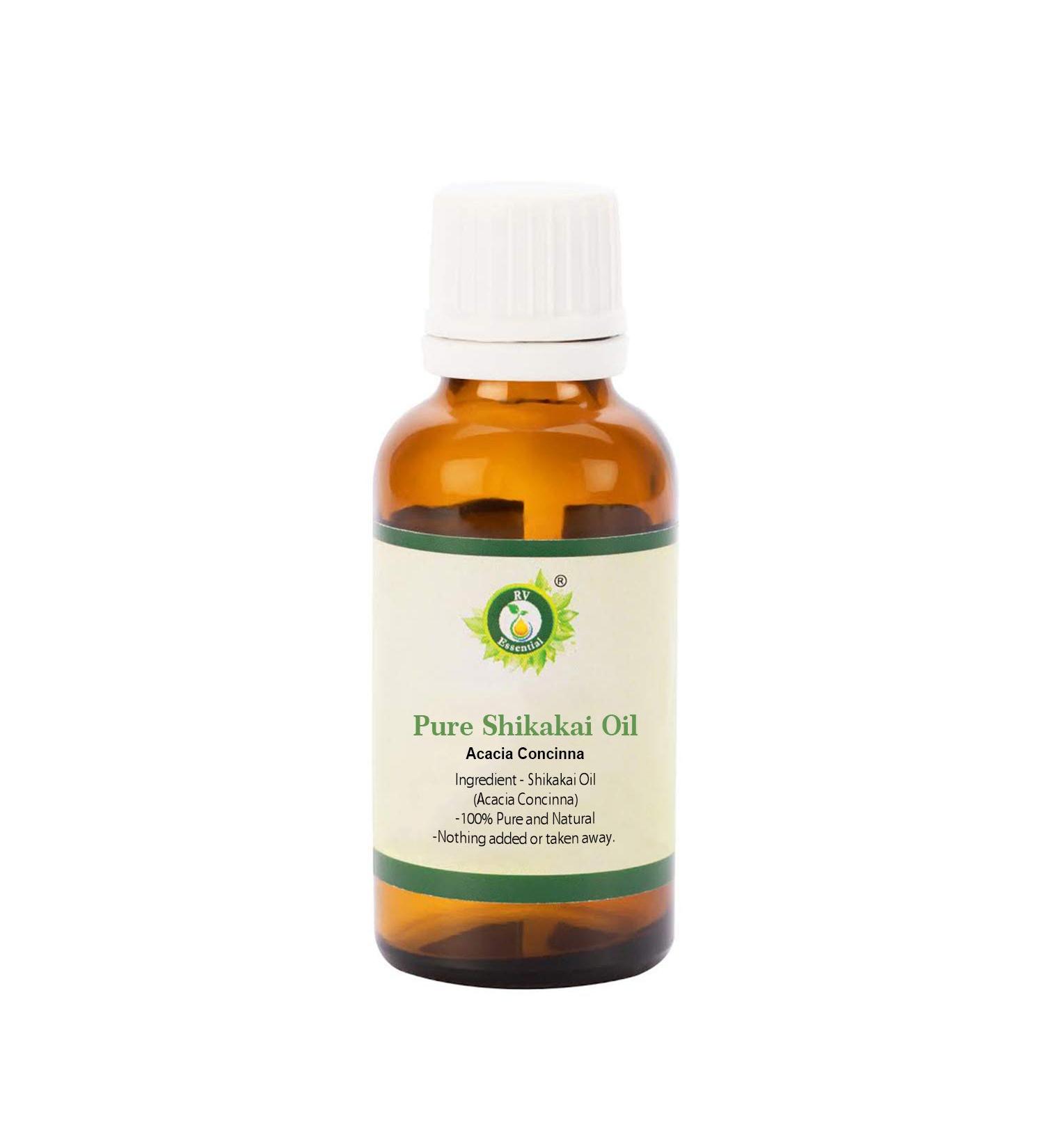 R V Essential Shikakai Oil | Acacia Concinna | For Hair Growth | Adds Shine | Fights Dandruff | Strengthens Hair Roots | Delays Grey Hair | Prevents Hairloss | 100% Pure Natural | 30ml | 1.01oz 1.01 Ounce (Pack of 1)