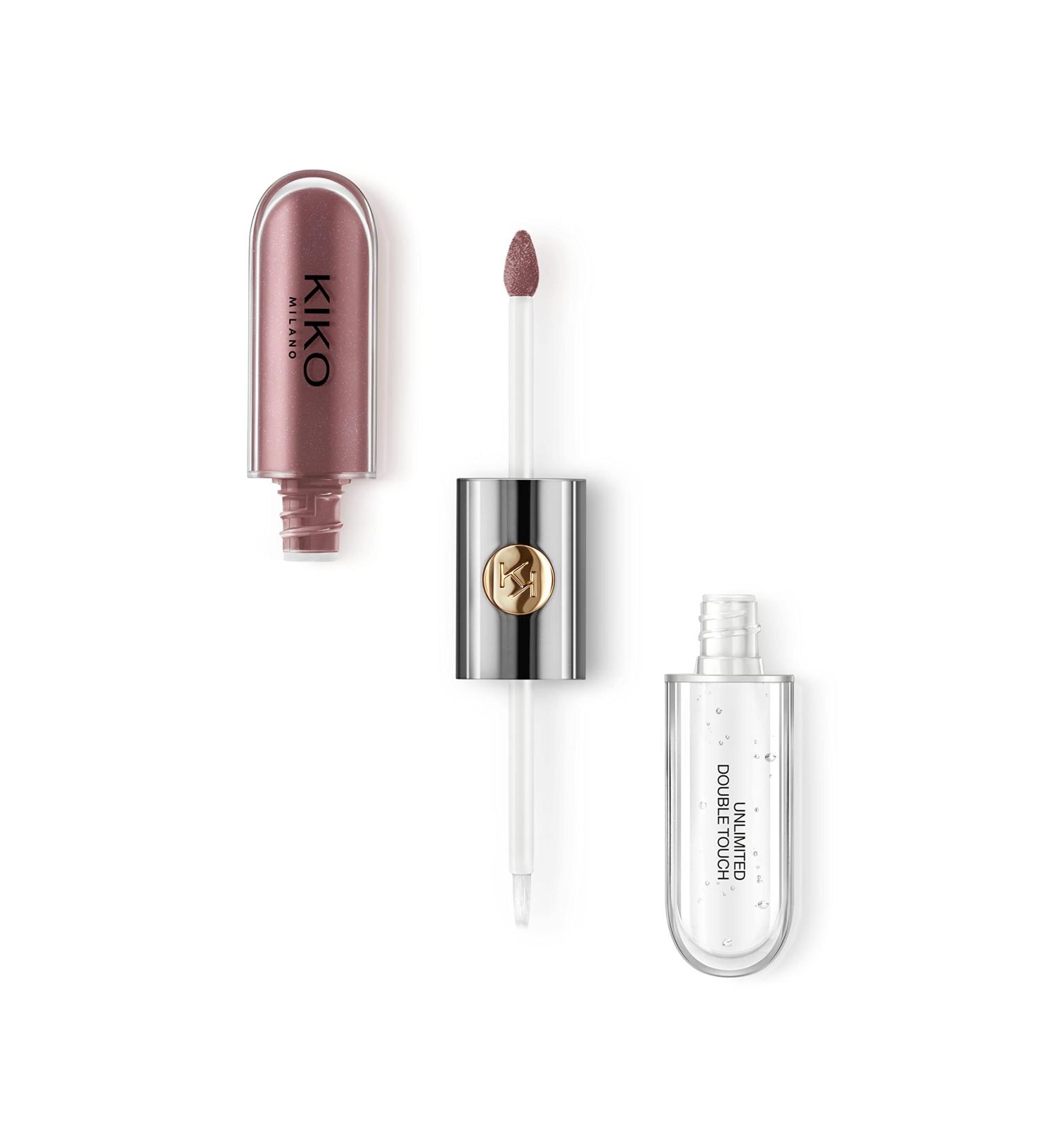 KIKO Milano Unlimited Double Touch 121 Dark Rosy Chestnut | Long-Lasting Liquid Lipstick with Bright Finish - Buy Online on GoSupps.com