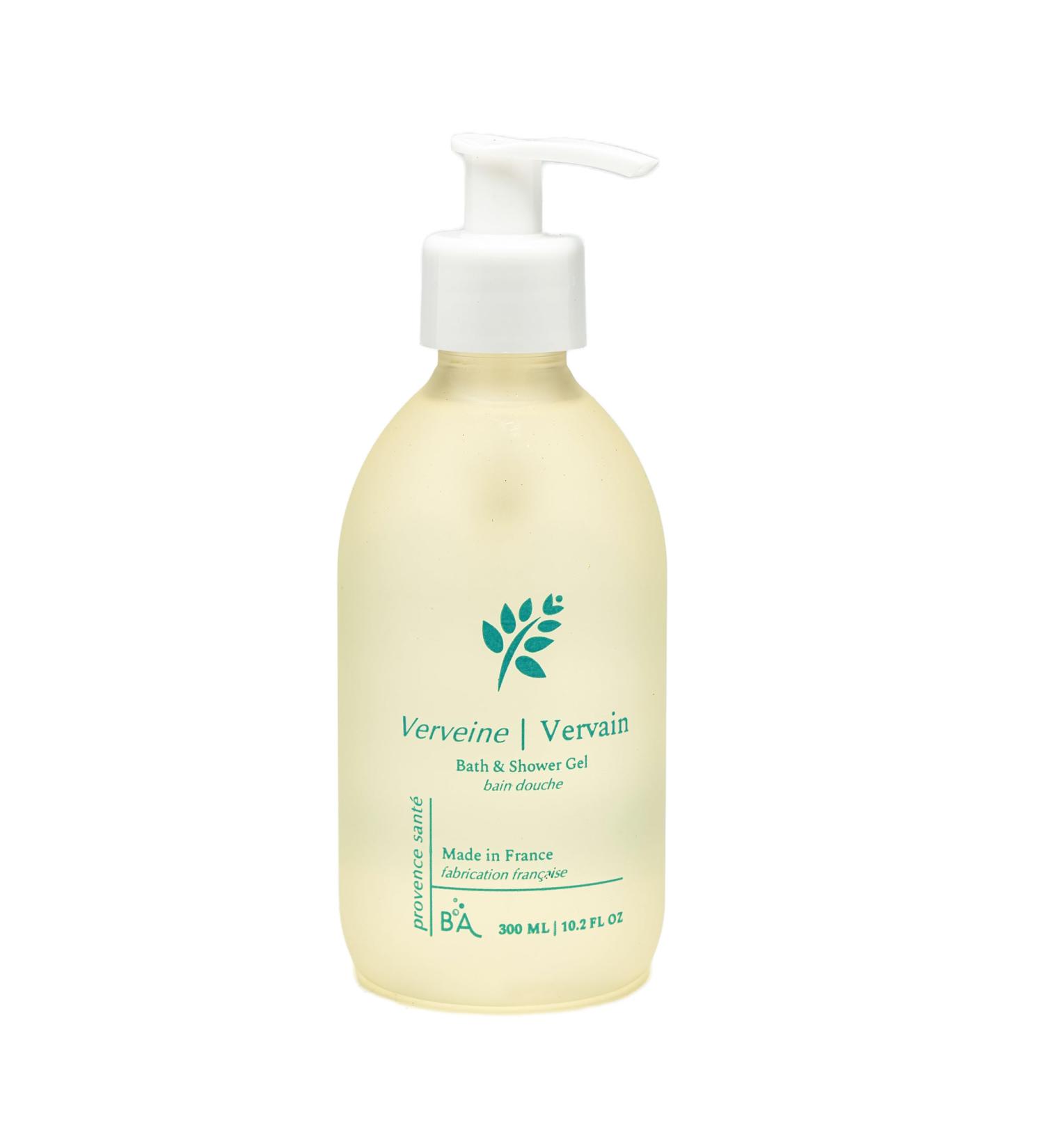 Provence Sante Cleansing Bath & Shower Gel - Moisturizing Almond Oil Body Wash for Dry Skin - Nourishing Lemon Vervain Scent - Made in France - 10.2 Oz - Buy Online on GoSupps.com