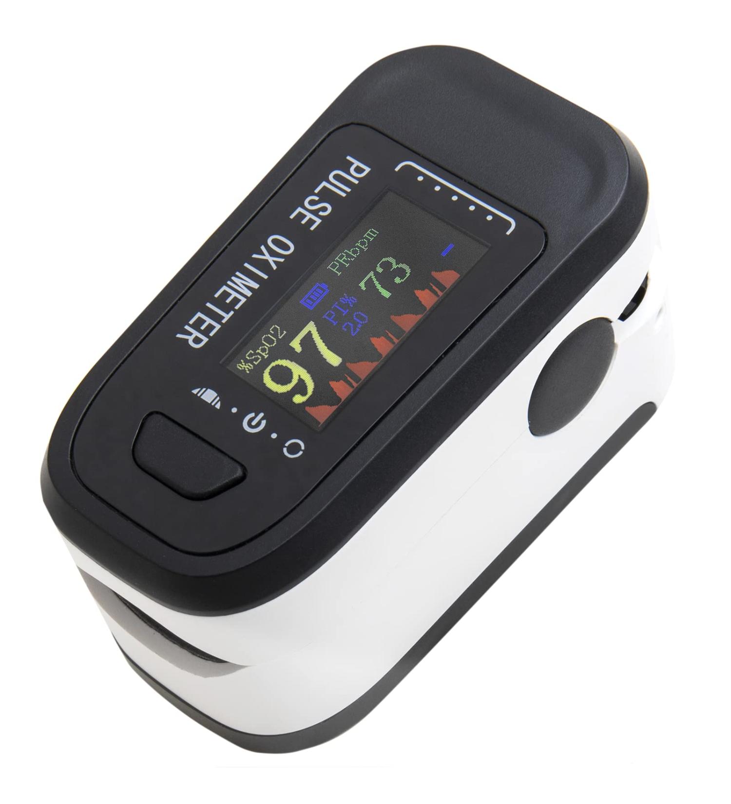 BeMatik Fingertip Oximeter - Accurate Oxygen Saturation & Heart Rate Monitor with TFT Display | International Shipping Available - Buy Online on GoSupps.com
