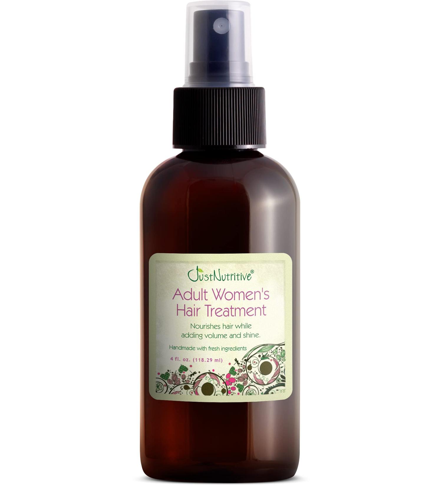Just Nutritive Women's Hair Treatment Oil - Nourishing & Strengthening for Thinning Hair 4 oz - SLS & Chemical Free Ideal for Hair Loss Regrowth - Buy Online on GoSupps.com
