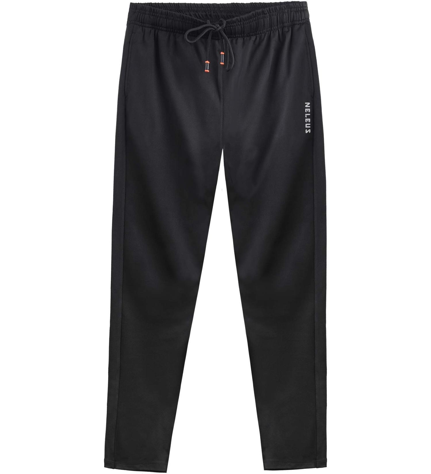 NELEUS Men's Black Workout Athletic Running Tapered Pants Medium Tapered 7006 - Buy Online on GoSupps.com