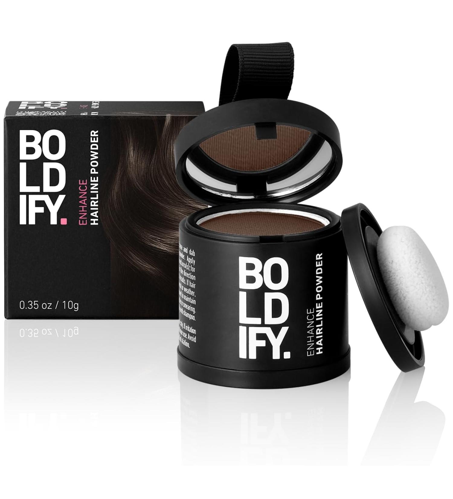 BOLDIFY Hairline Powder - LARGER 10g Bottle - Root Touch Up Powder - Instantly Conceals Hair Loss - Hair Toppers for Women & Men Hair Powder for Thinning Stain-Proof 48 Hour Formula (Medium Brown) 10 g (Pack of 1) Medium Brown - Buy Online on GoSupps.com