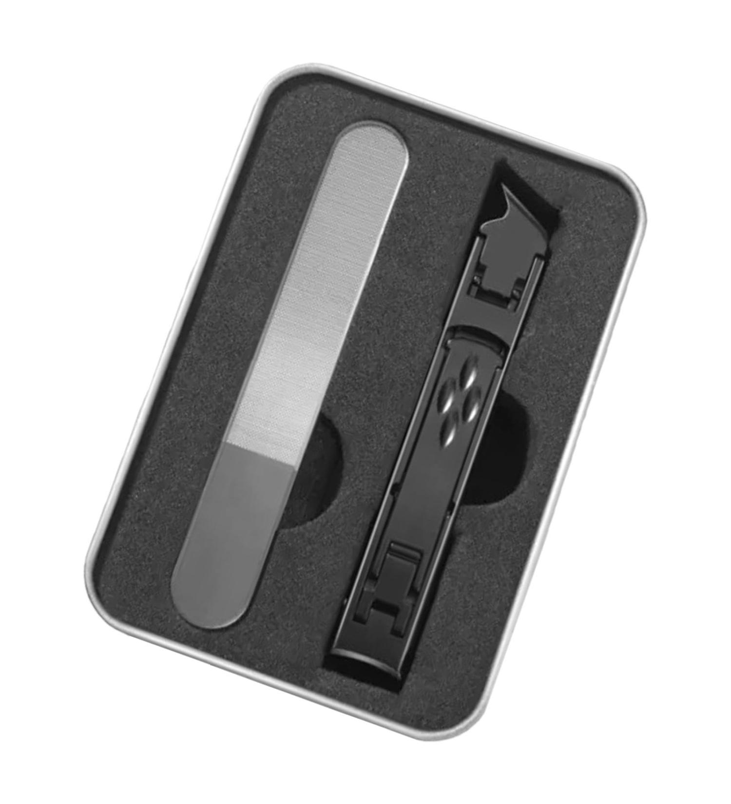 Stainless Steel Nail Clippers - Thick Nail Clippers | Portable Large Mouth Nail Clippers For Women | Thick Nail Clippers For Women And Men Black - Buy Online on GoSupps.com