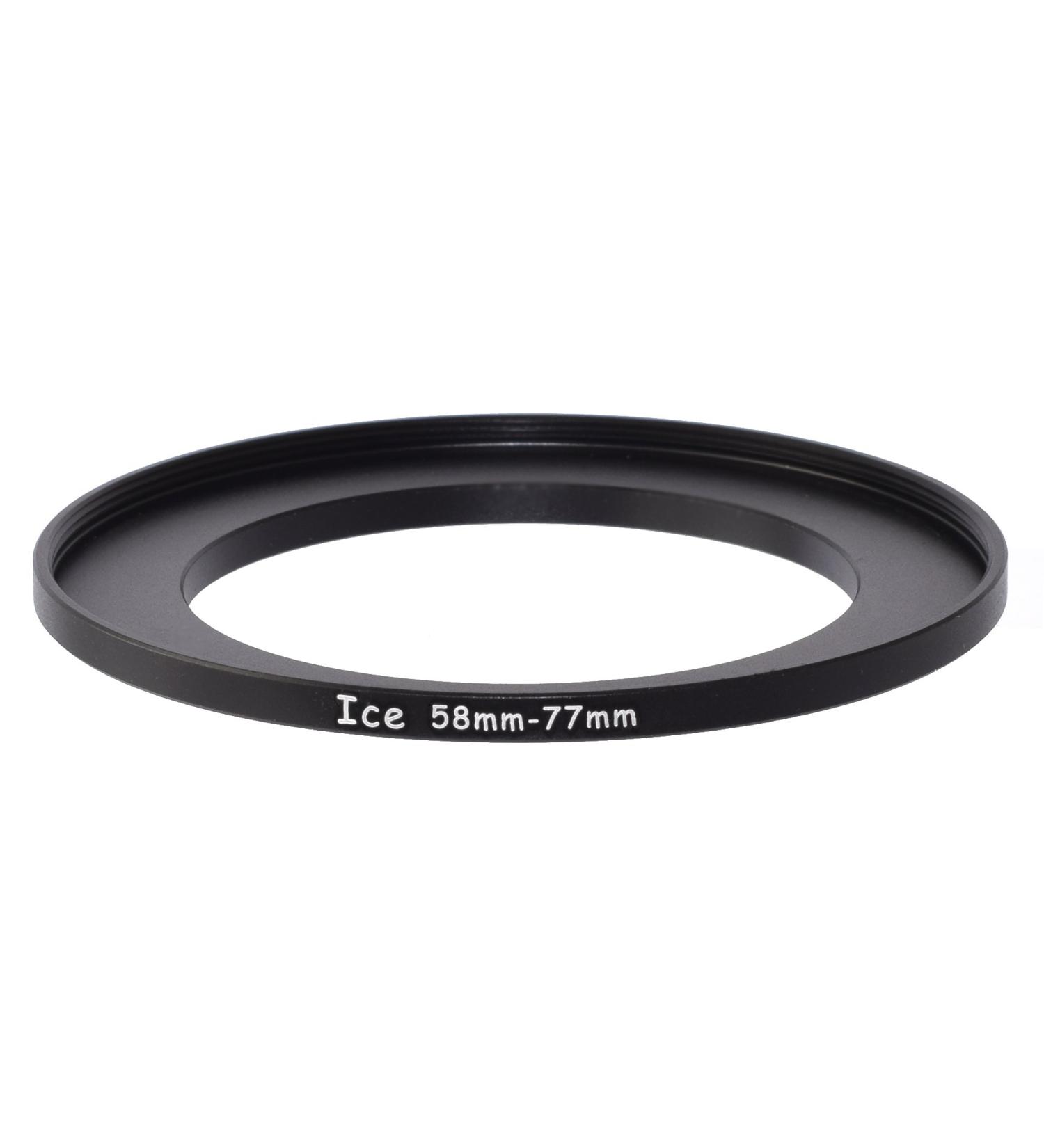 ICE 58mm to 77mm Step Up Ring Filter/Lens Adapter 58 Male 77 Female Stepping