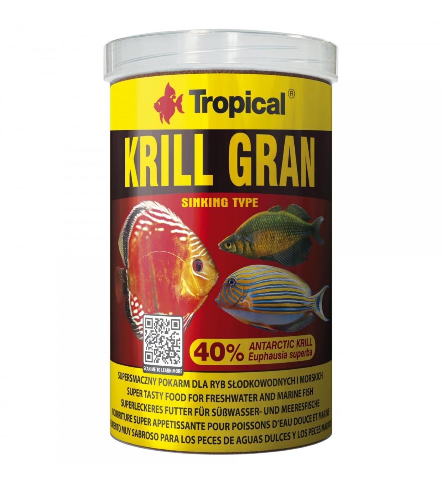 Tropical Krill Granulat – Colour-strengthened granules in food with Krill, 1st Pack (1 x 100 ML)