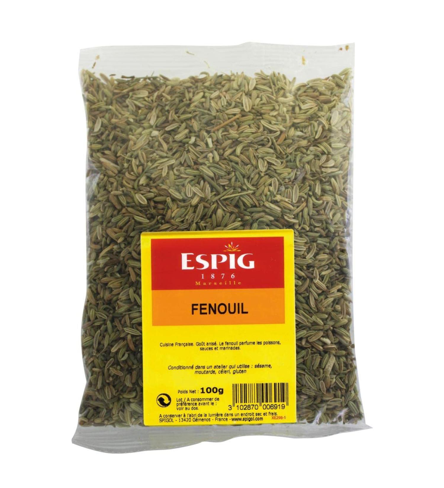 Espig Fennel Seeds 100 g - Economical Format 100 g in Bag (1 Bag)