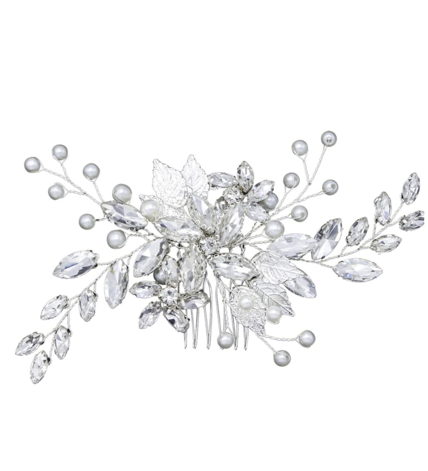 Beaupretty Crystal Headpiece Bride Headpieces for Wedding Bridal Headpiece Insert Comb Women Hairpins Lenceria De Mujer Diamond Headpiece Women Headwear Pearl Hair Grace Women's Accessories - Buy Online on GoSupps.com
