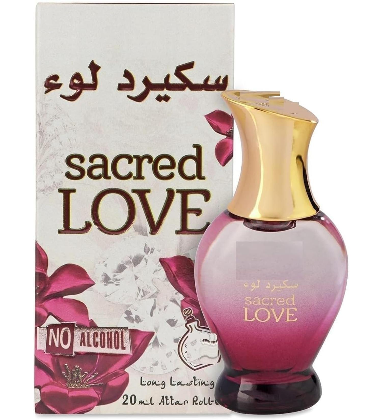 Sacred Love Alcohol Free Attar Roll On | Long Lasting Fragrance For Men & Women | 20ml - Buy Online on GoSupps.com