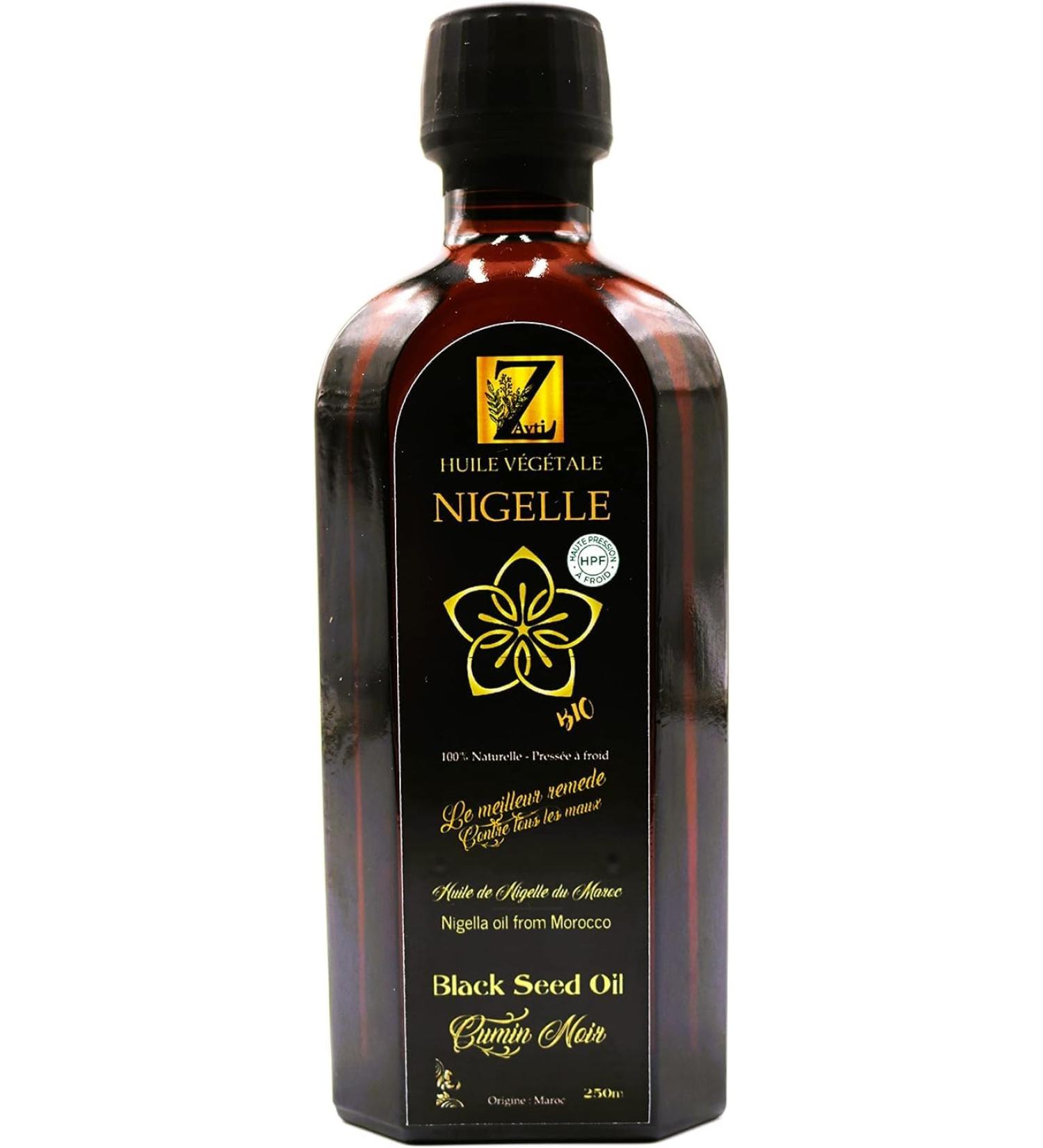 Pure Virgin Black Nigella Seed Oil 250ml Cumin Black.1x Unit First Cold Pressed 100% Pure and Vegetable (250ml) - Buy Online on GoSupps.com