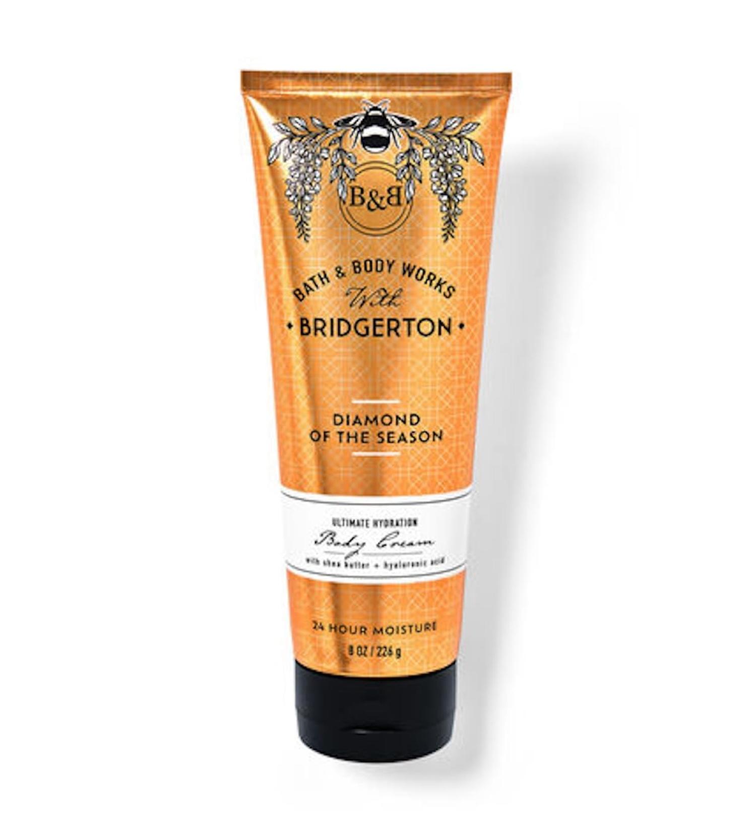 Diamond of the Season Bridgerton, Bath and Body, Ulitmate Hydration Body Cream, 8 oz