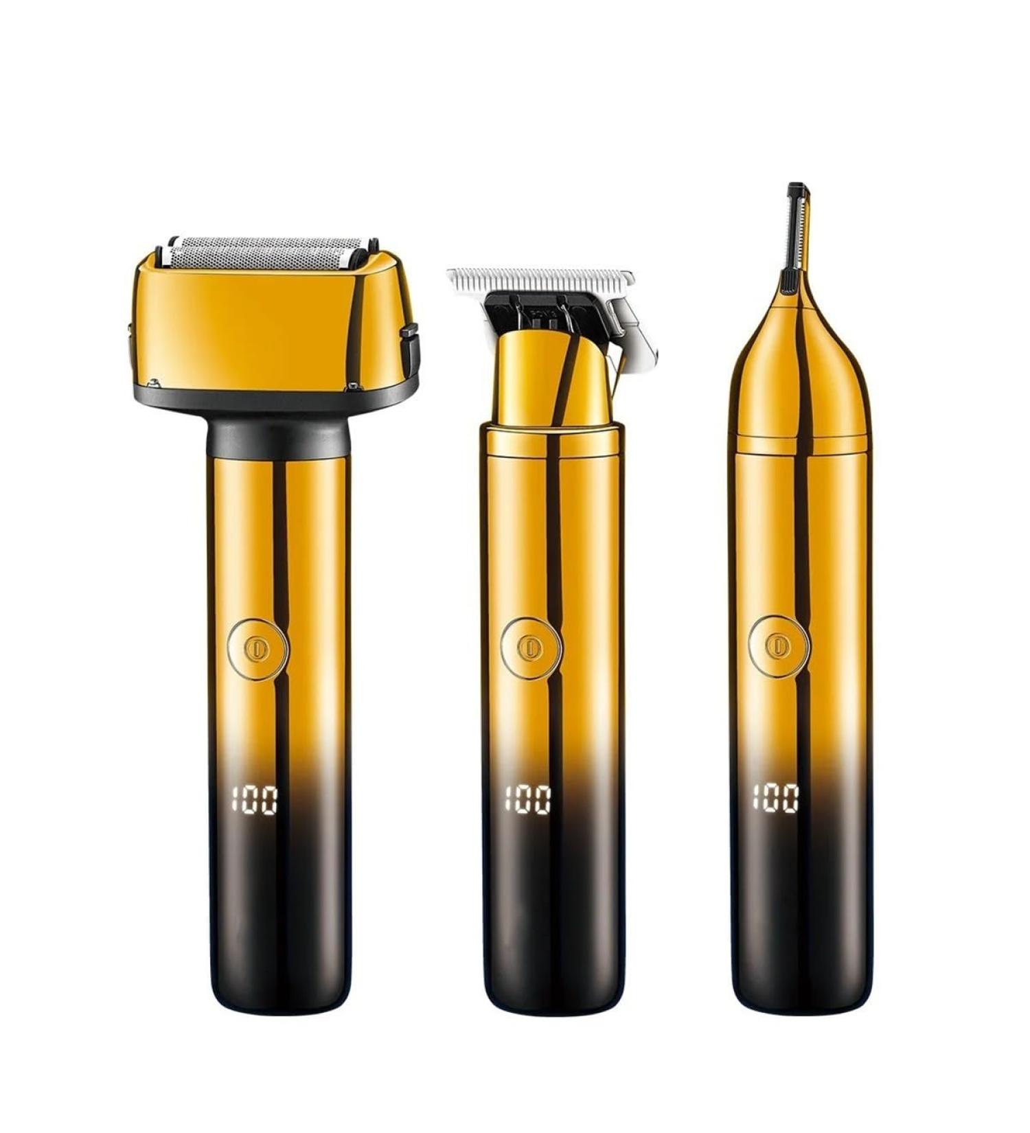 Buy 3-in-1 Electric Razors for Men - Rechargeable Foil Shaver & Grooming Kit for Beard Hair & Eyebrows - International Shipping Available - Buy Online on GoSupps.com