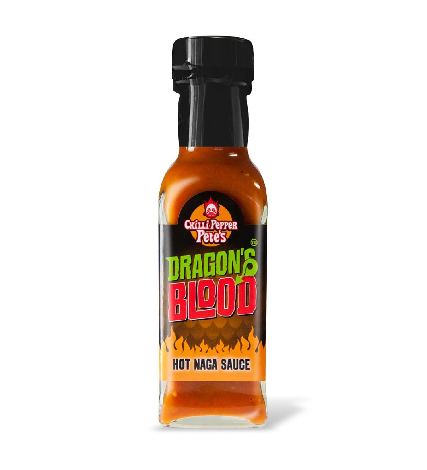 Chilli Pepper Pete's Dragon's Blood Hot Naga Chilli Sauce - 100ml