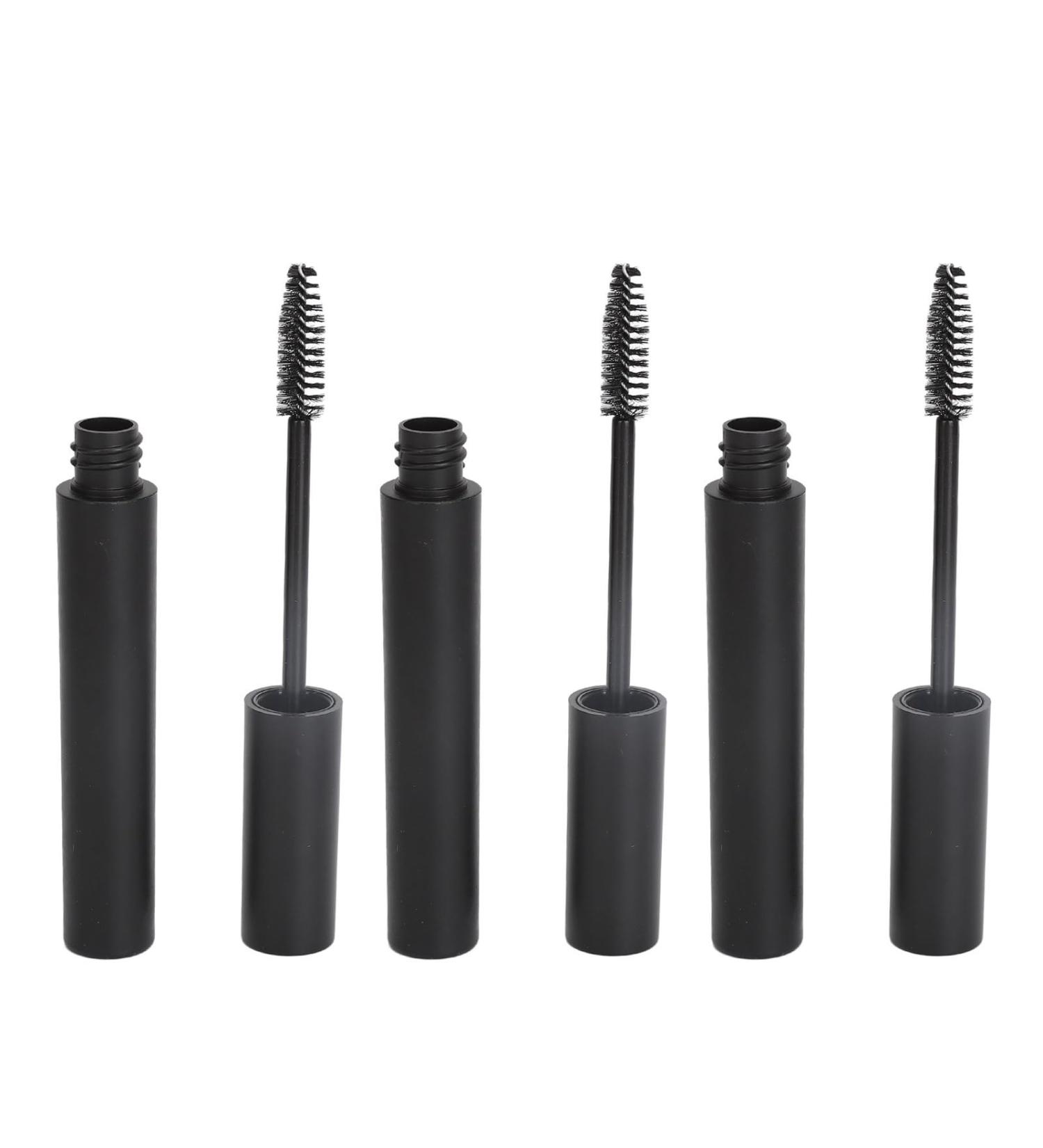 Empty Mascara Tube 10pcs 4ml Plastic Refillable and Portable Bottles with Soft Bristles for Daily Travel Camping Eyelash Makeup Black - Buy Online on GoSupps.com
