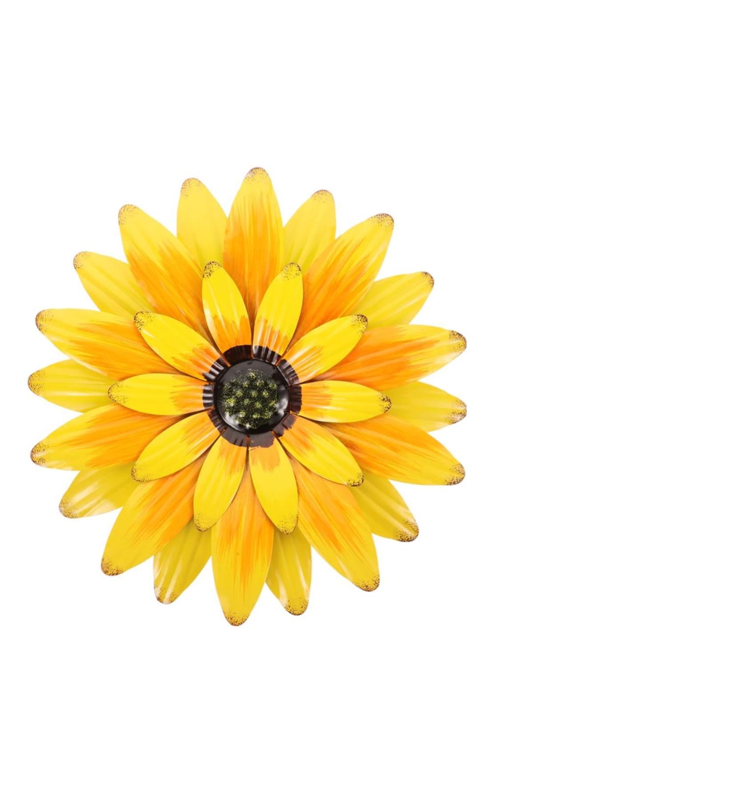 STOBAZA Sunflowers Wall Decor Decorations for Bedroom Wall Decor for Bathroom Iron Wall Art 31.50X31.50X3.00CM Multi - Buy Online on GoSupps.com