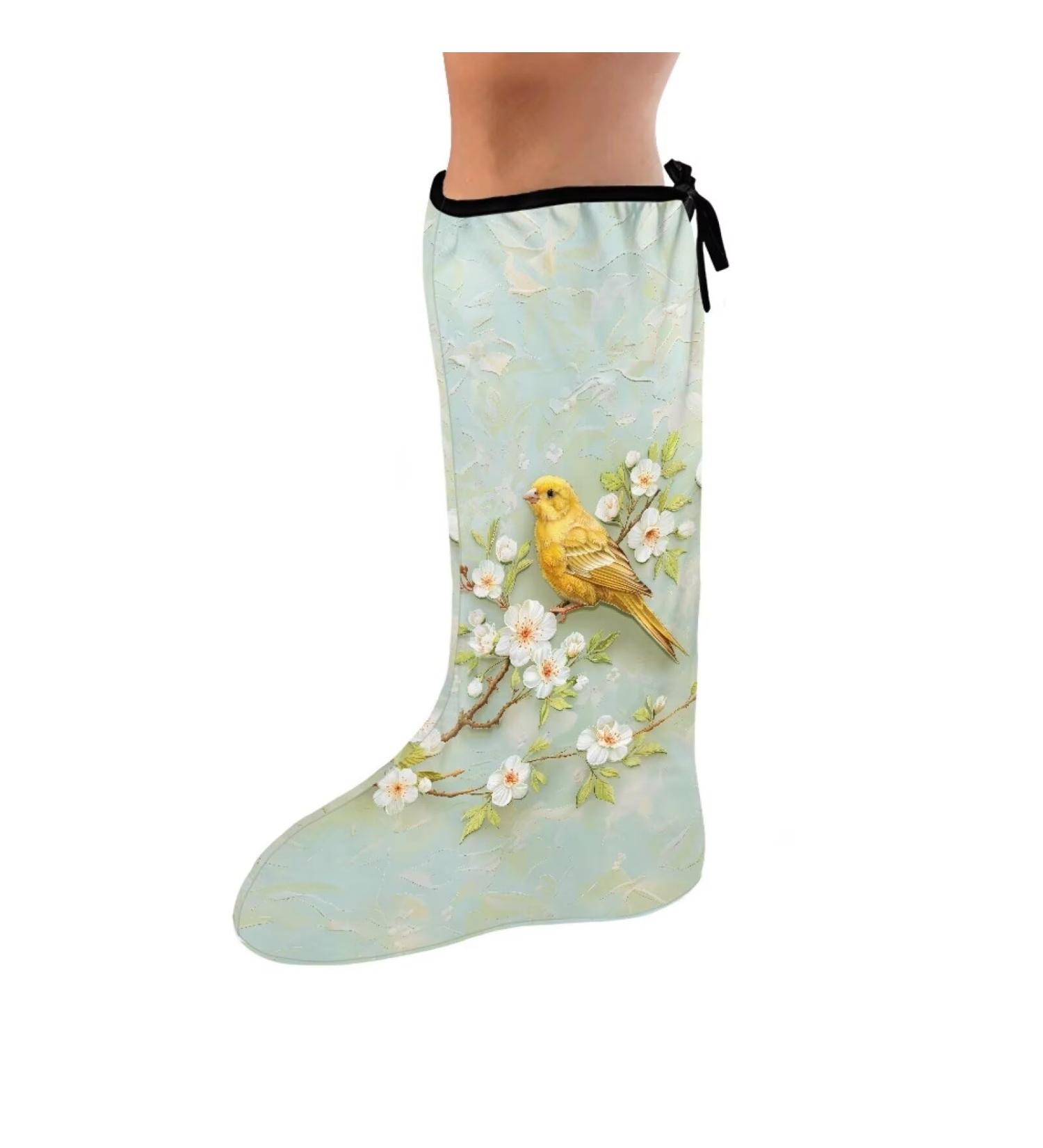 Hummingbird Flower Leg Cast Covers | Reusable & Removable Elastic Protection Sleeve for Small Leg Casts - Shop Internationally - Buy Online on GoSupps.com