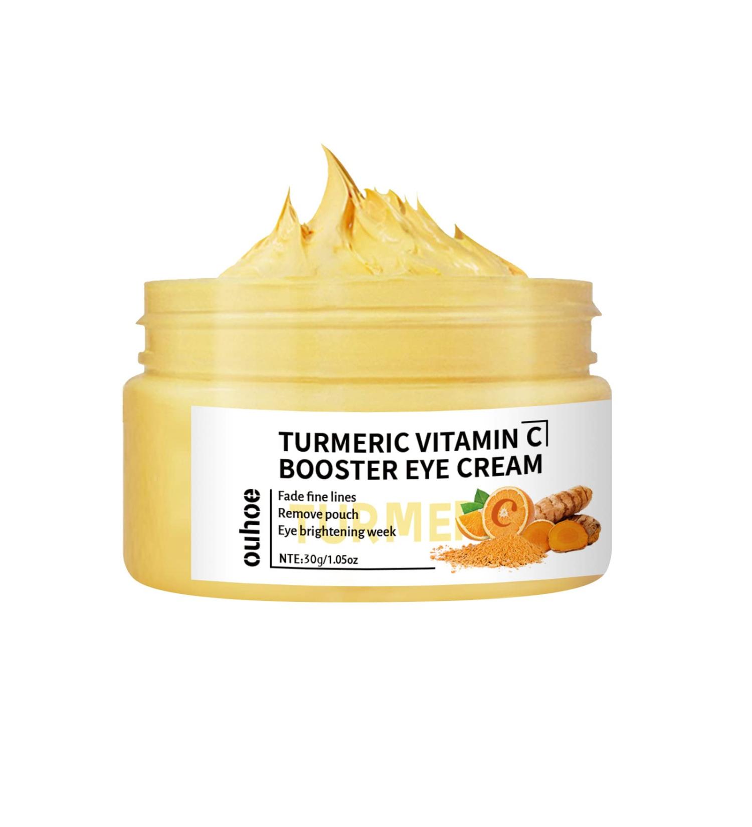 Turmeric + Vitamin C Eye Cream - Dark Circle Remover & Anti-Aging Brightening Treatment for Eyes | 30g - Buy Online on GoSupps.com