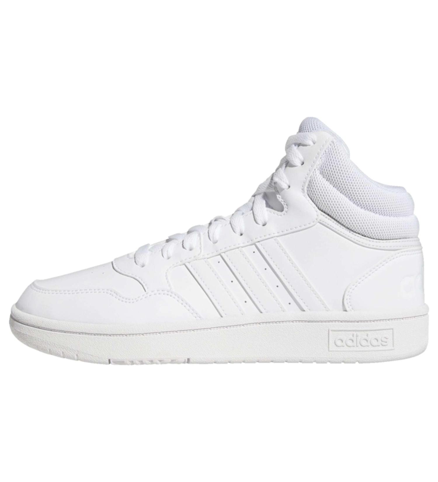 Buy adidas Women's Hoops 3.0 Mid Sneakers | Ftwr White Dash Grey | Size 38 2/3 EU - International Shipping Available - Buy Online on GoSupps.com