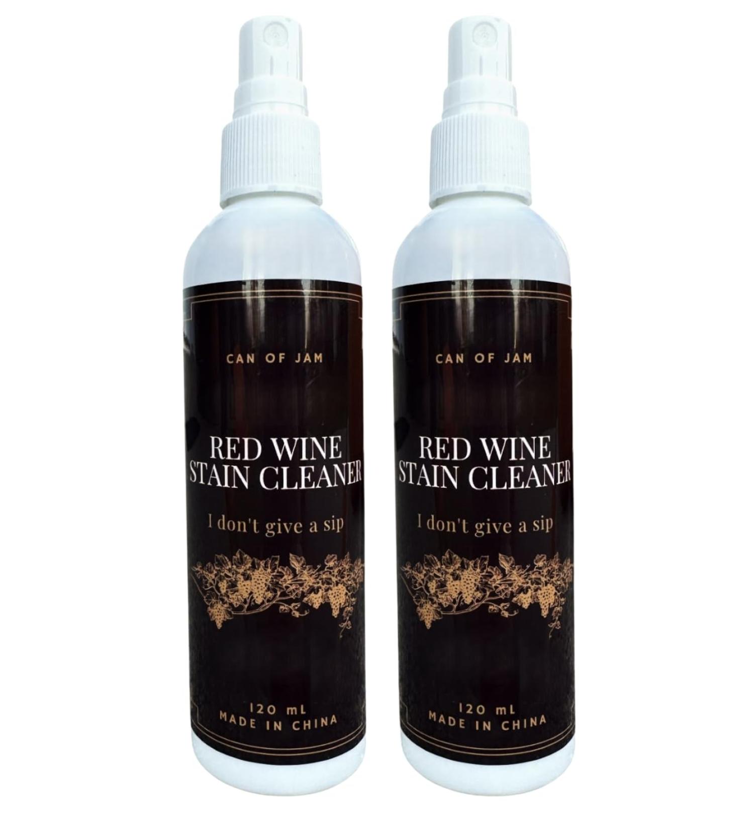 CAN OF JAM 2 Pack Red Wine Stain Remover 120ml (4oz) Laundry Stain Cleaner - Buy Online on GoSupps.com