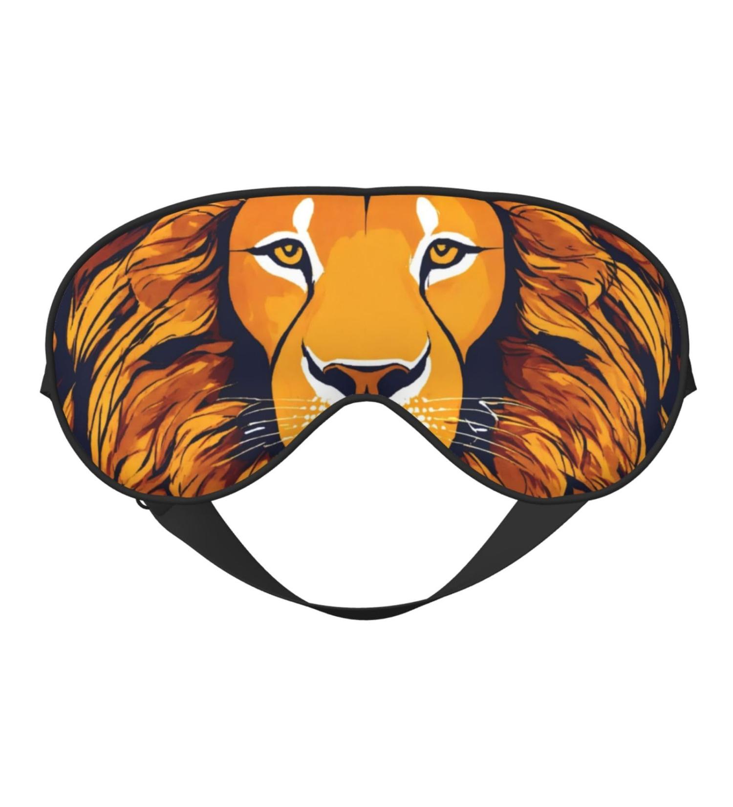 SSIMOO Cool Lion Sleep Mask - Adjustable Breathable & Fashionable Eye Mask for Comfortable Sleep - International Shipping Available - Buy Online on GoSupps.com