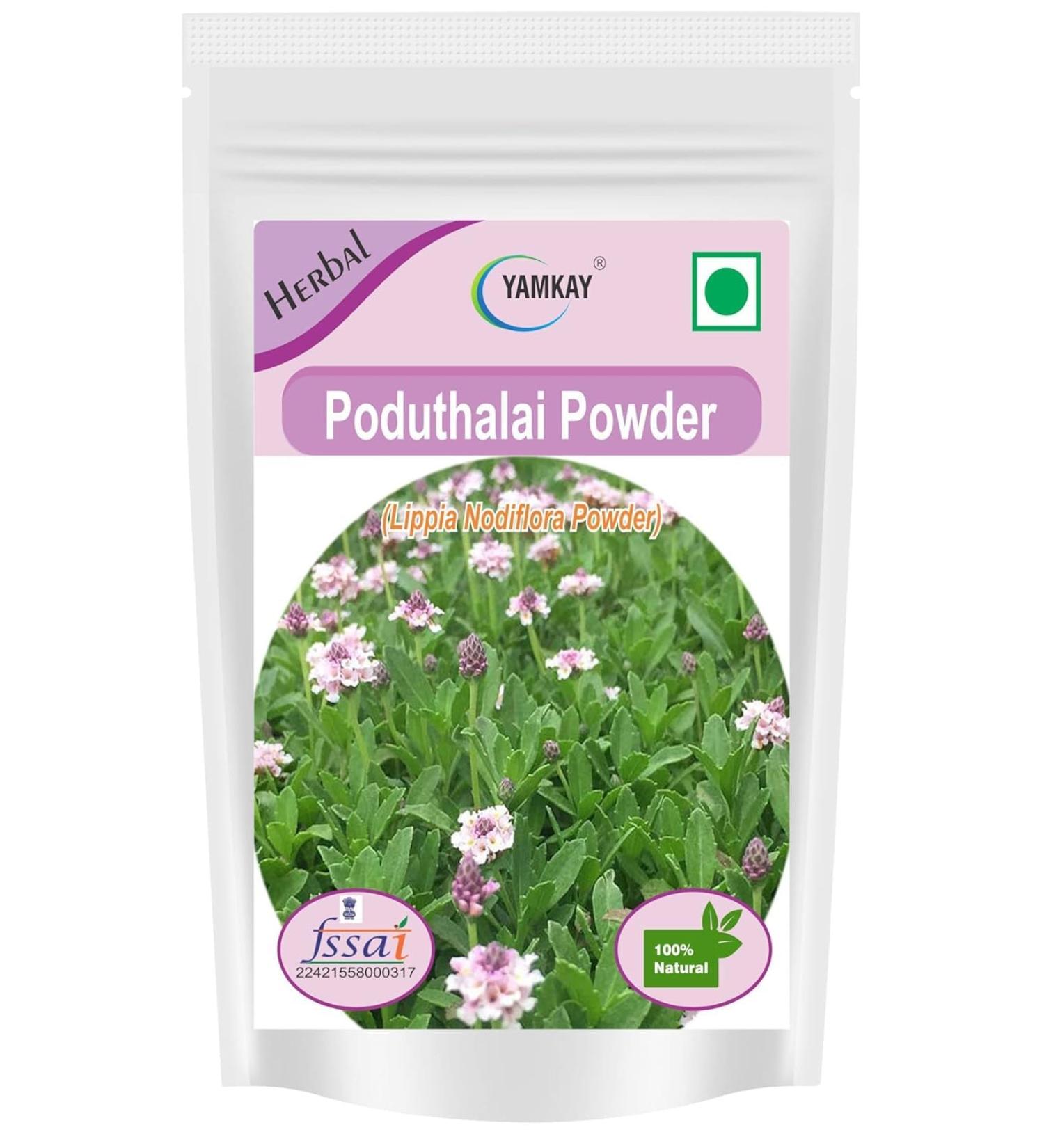 Poduthalai (Lippia nodiflora) | Wild Turmeric Powder | Curry Leaf Tree | Indian Curry Leaf | Herbal Supplement (300, Grams) 300 Grams - Buy Online on GoSupps.com