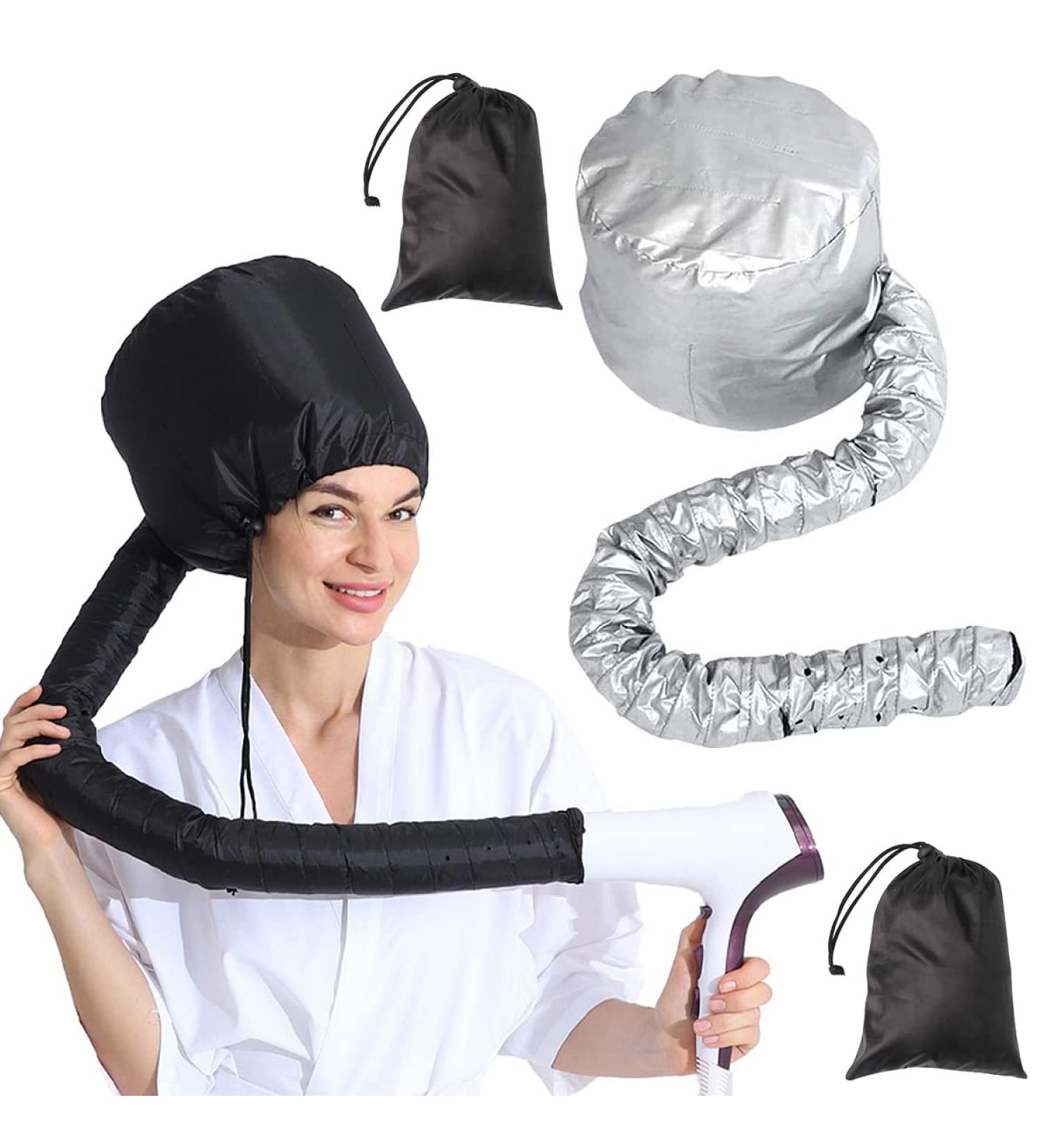 CHENKEE Adjustable Bonnet Hood Hair Dryer Set - 2 Pcs | Stretchable Hose & Storage Bag Included - Buy Online on GoSupps.com