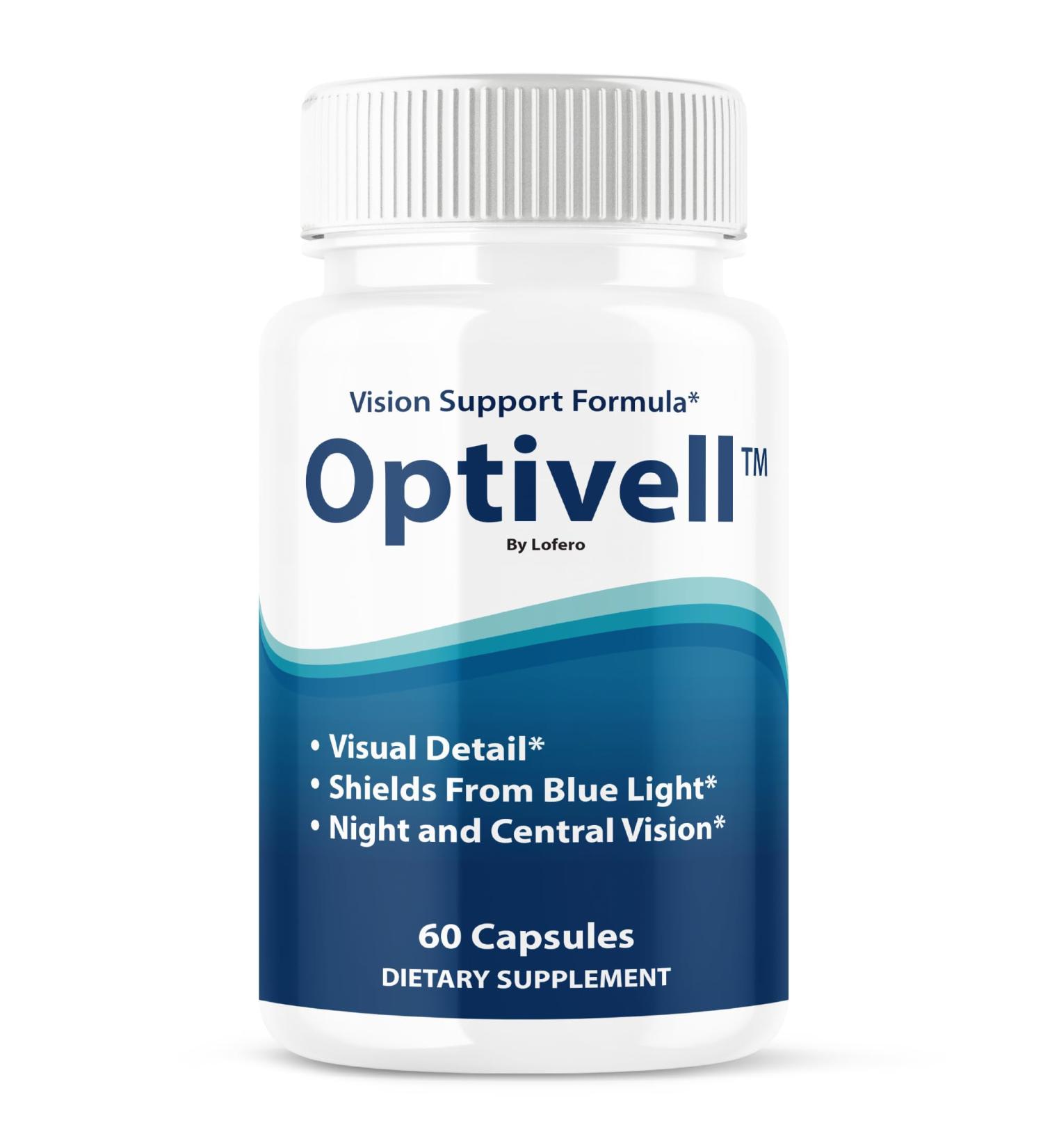 Optivell Eye Capsules Optivel Pills Vitamins Eye Care Wellness Supplement Healthy Eyesight Retina Sharper Vision Support Formula Clear Eyes Ocular Comfort Health Improvement Visual Balance (60 ct) - Buy Online on GoSupps.com