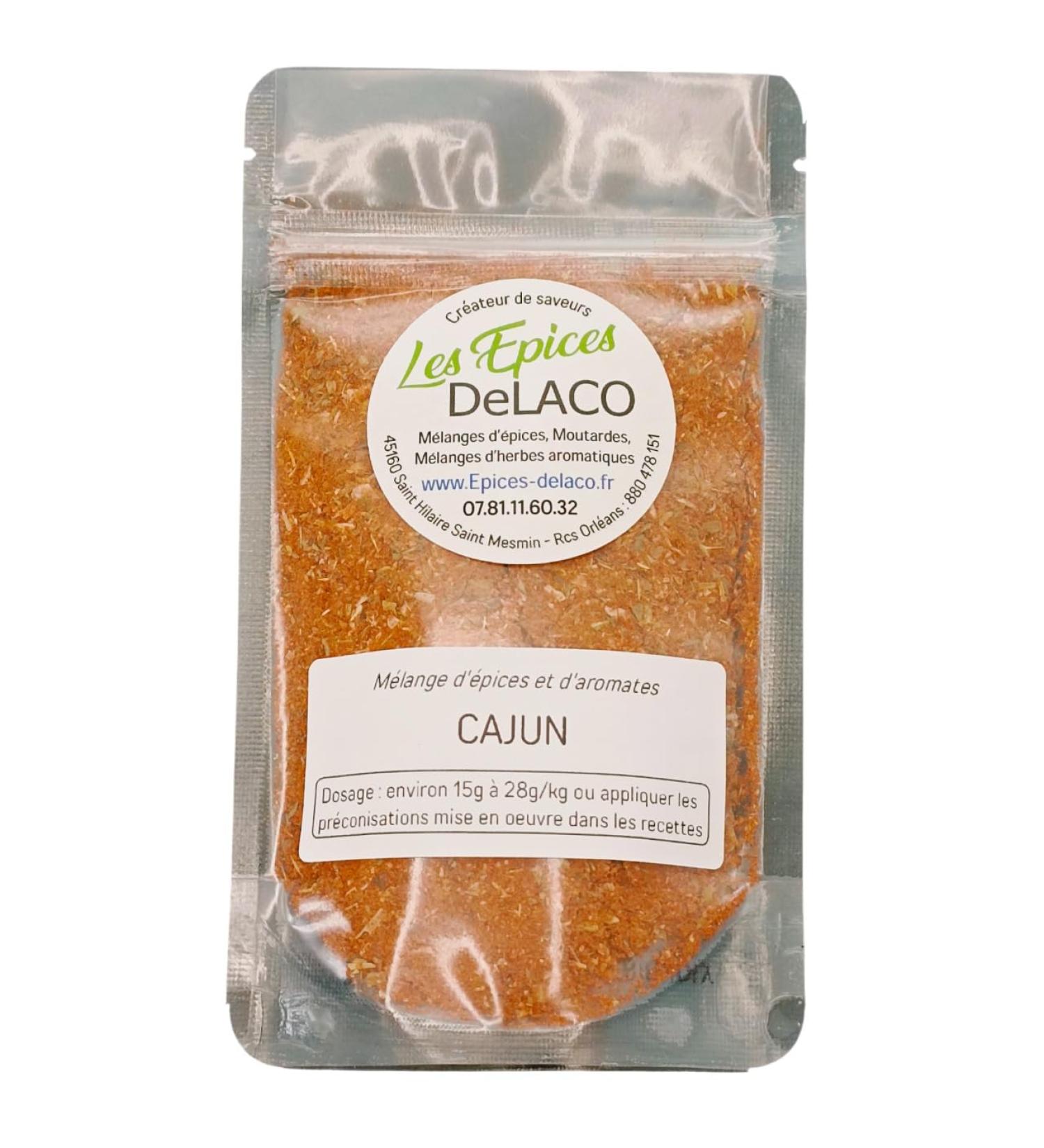 CAJUN 400g XL ... m langes d' pices herbes aromates condiments piments pour viandes poissons l gumes marinades salades barbecue - Les EPICES DeLACO - Buy Online on GoSupps.com