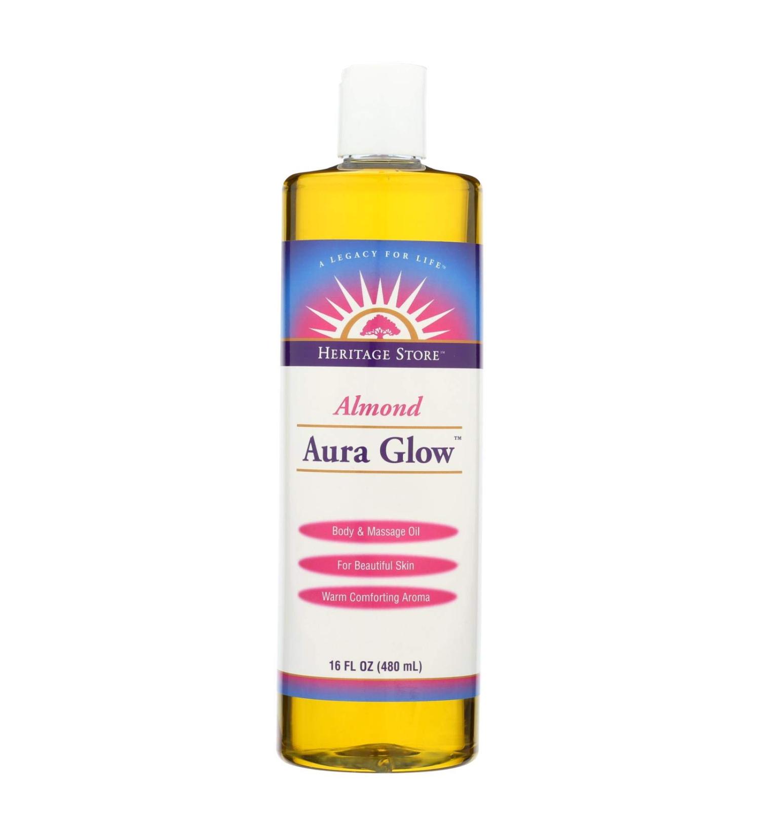 Heritage Store Aura Glow Almond 16 fl oz (480 ml)