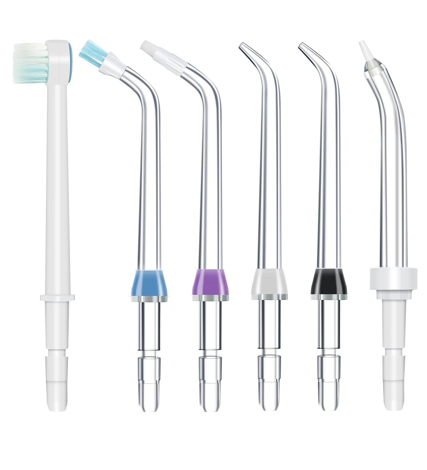 Waterpik Jet Tip Replacement Tips - AquaFlosser 6 Pack - Oral Irrigator Parts - Buy Online on GoSupps.com