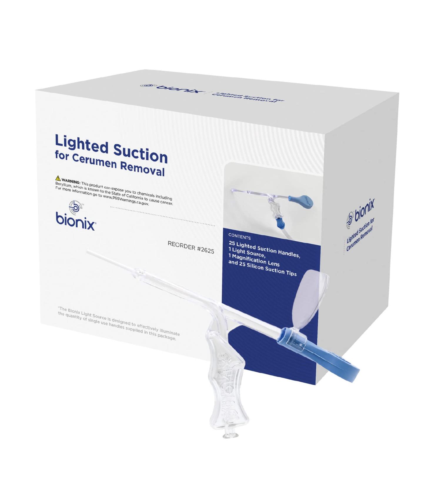 Bionix Lighted Suction Handles Earwax Removal Tool - 25 Count - Buy Online on GoSupps.com