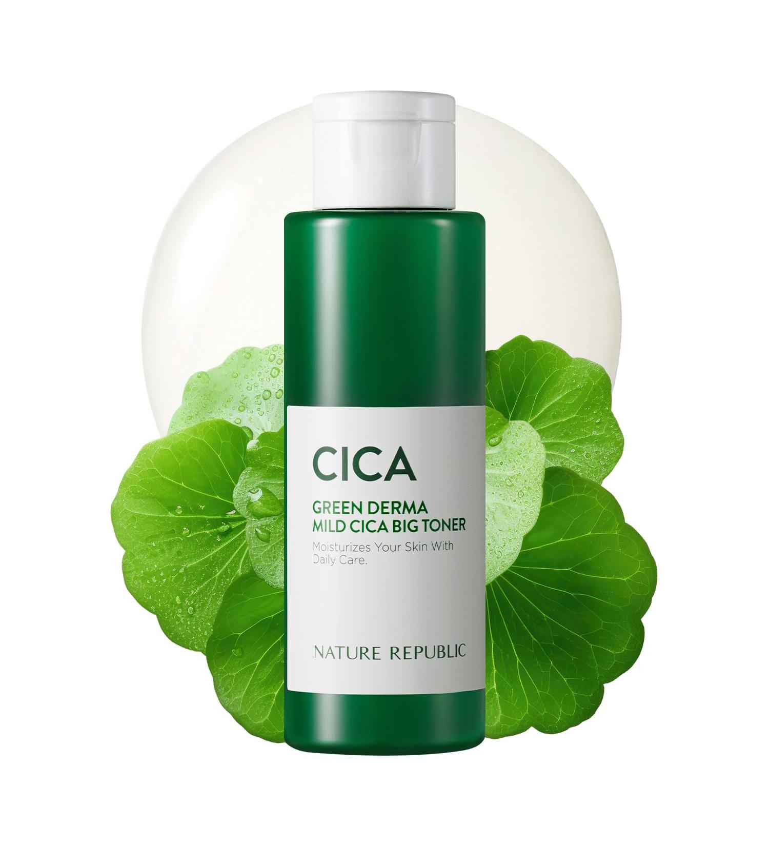 Nature Republic GREENDERMA MILD CICA Toner 100ml | Soothing & Moisturizing Toner for Dry Skin - International Shipping Available - Buy Online on GoSupps.com