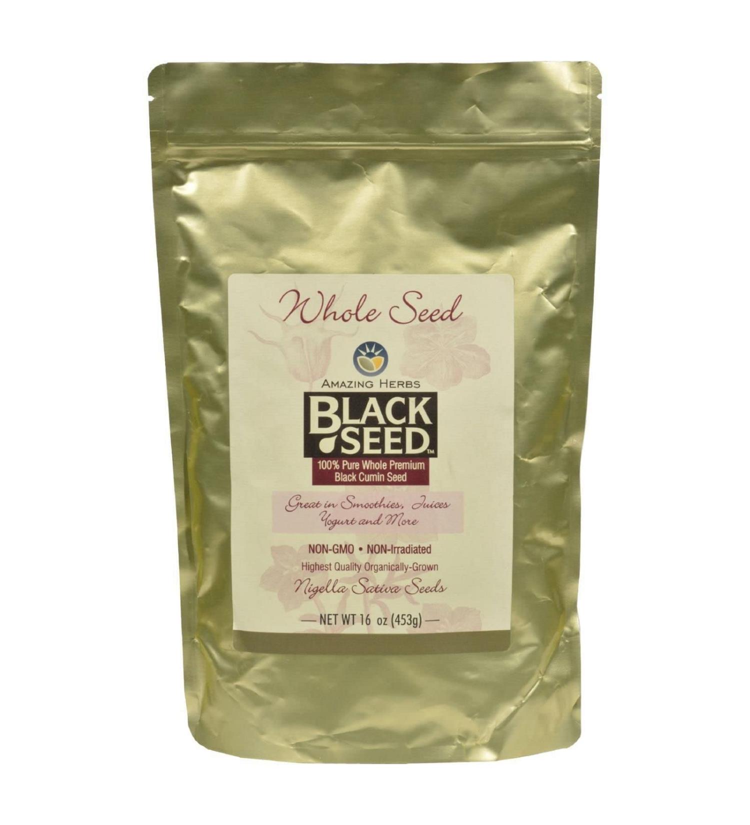 Amazing Herbs Black Seed Whole Seed - 16 Oz