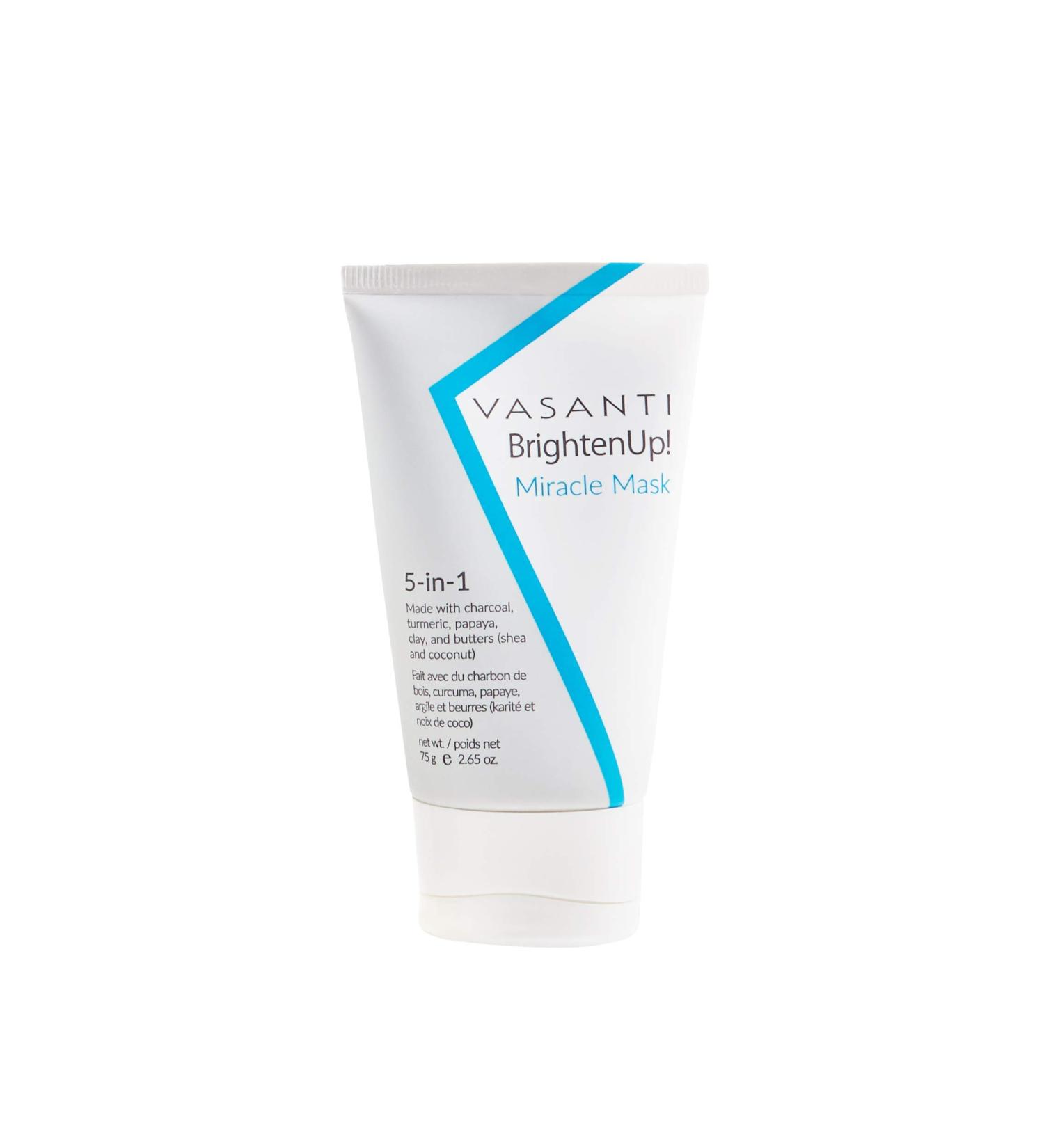 VASANTI Brighten Up! Miracle Mask - Hydrates Brightens Softens Skin Natural Paraben Free Vegan Facial Skincare - Buy Online on GoSupps.com