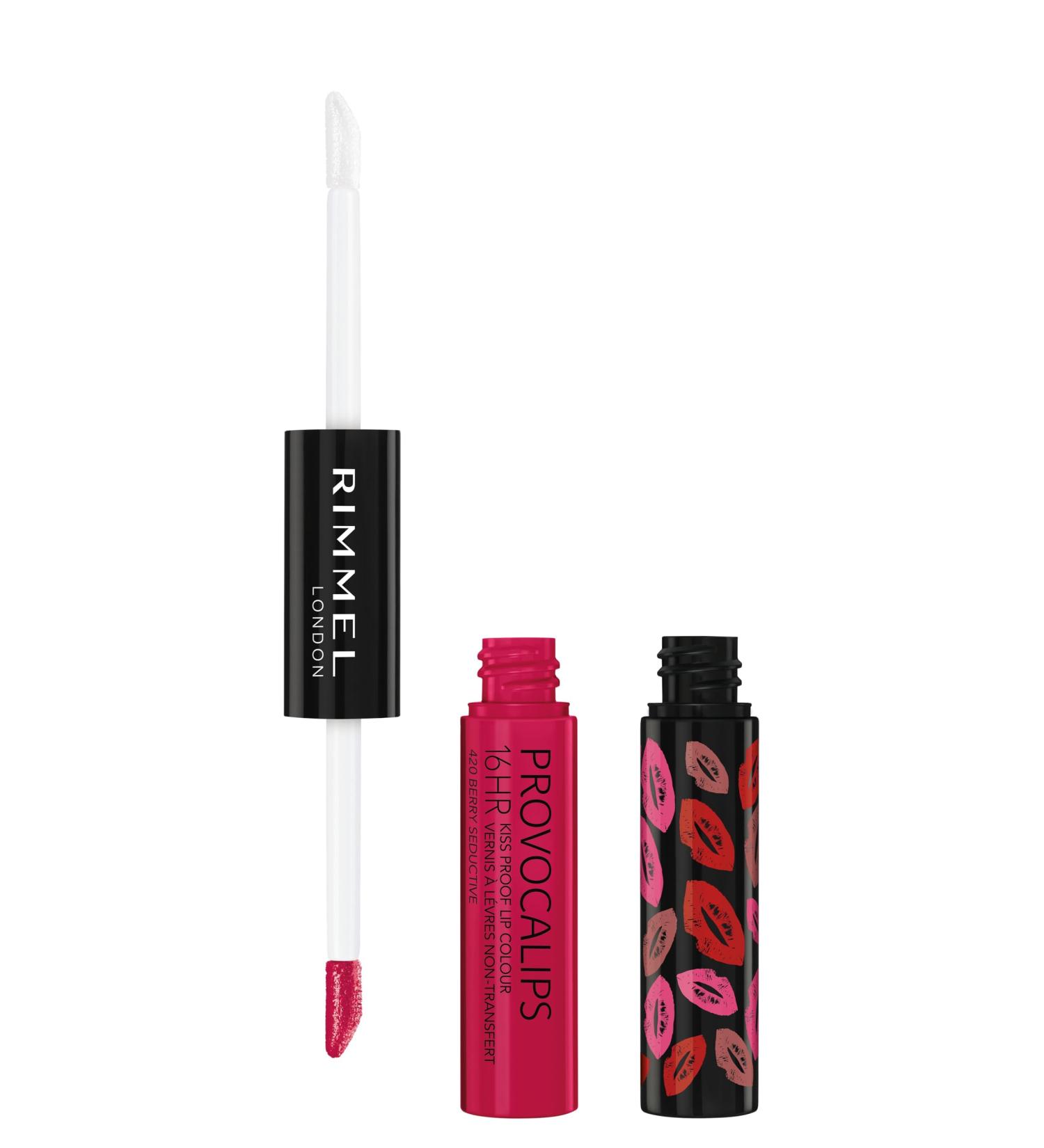 RIMMEL LONDON Provocalips 16Hr Kissproof Lip Colour - Berry Seductive | Long-Lasting Kiss-Proof Lipstick | Buy Online Internationally - Buy Online on GoSupps.com