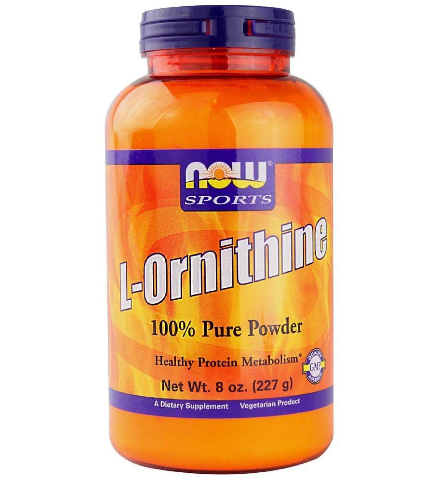 NOW Foods Sports L-Ornithine 8 oz | Premium Amino Acid for Muscle Recovery | Fast International Shipping - Buy Online on GoSupps.com