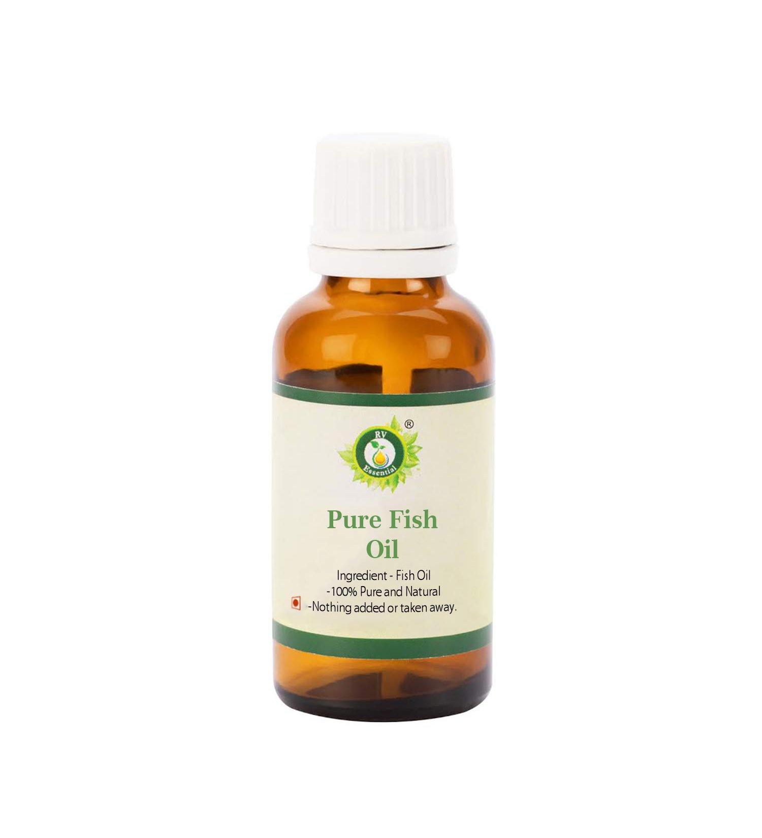 R V Essential Huile de poisson huile de poisson de morue 100ml (3.38oz) - Fish Oil 100 ml (Pack of 1) - Buy Online on GoSupps.com