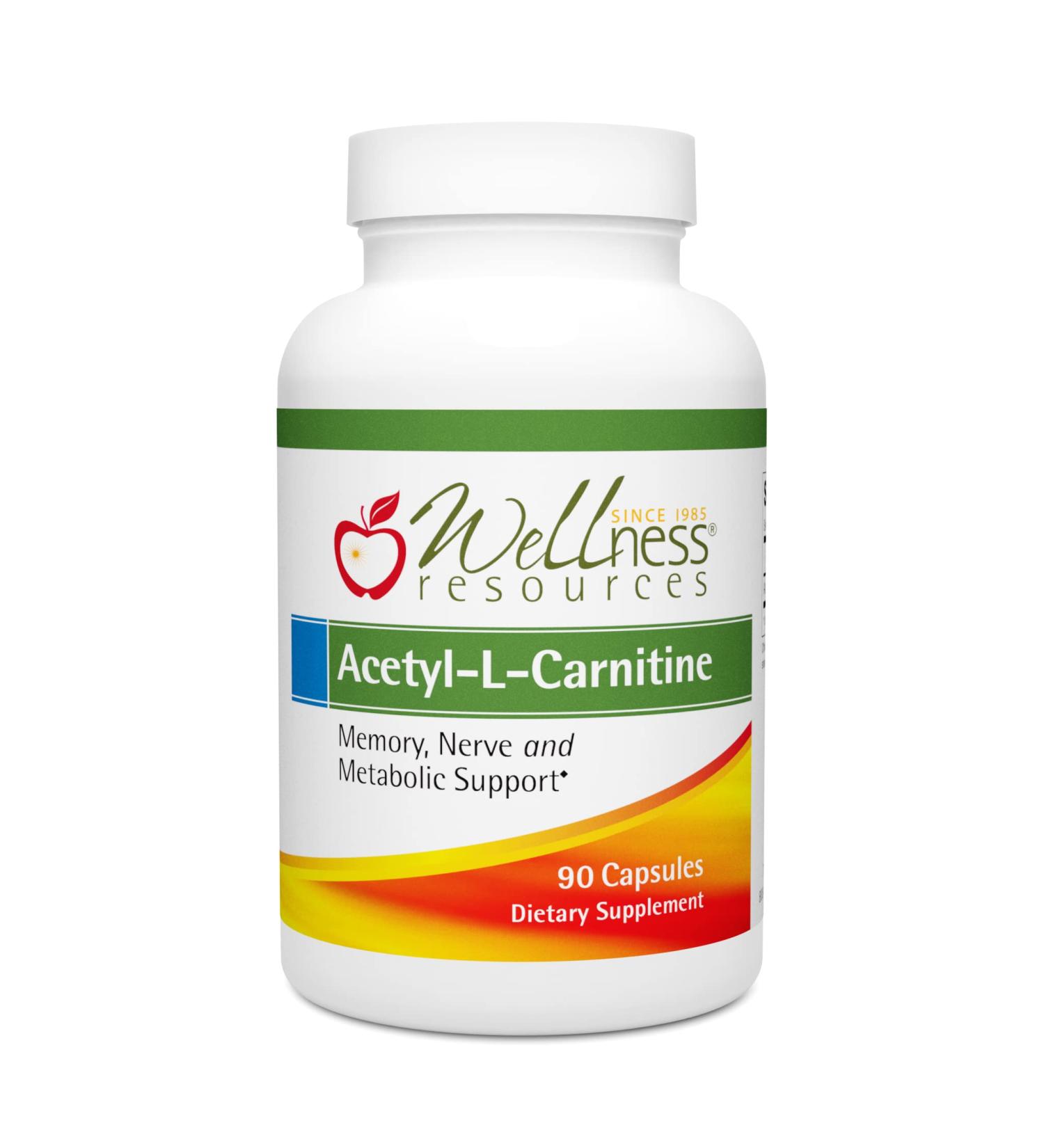 Acetyl-L-Carnitine (ALC) 500mg Capsules for Memory & Nerves - 90 Count - Buy Online on GoSupps.com