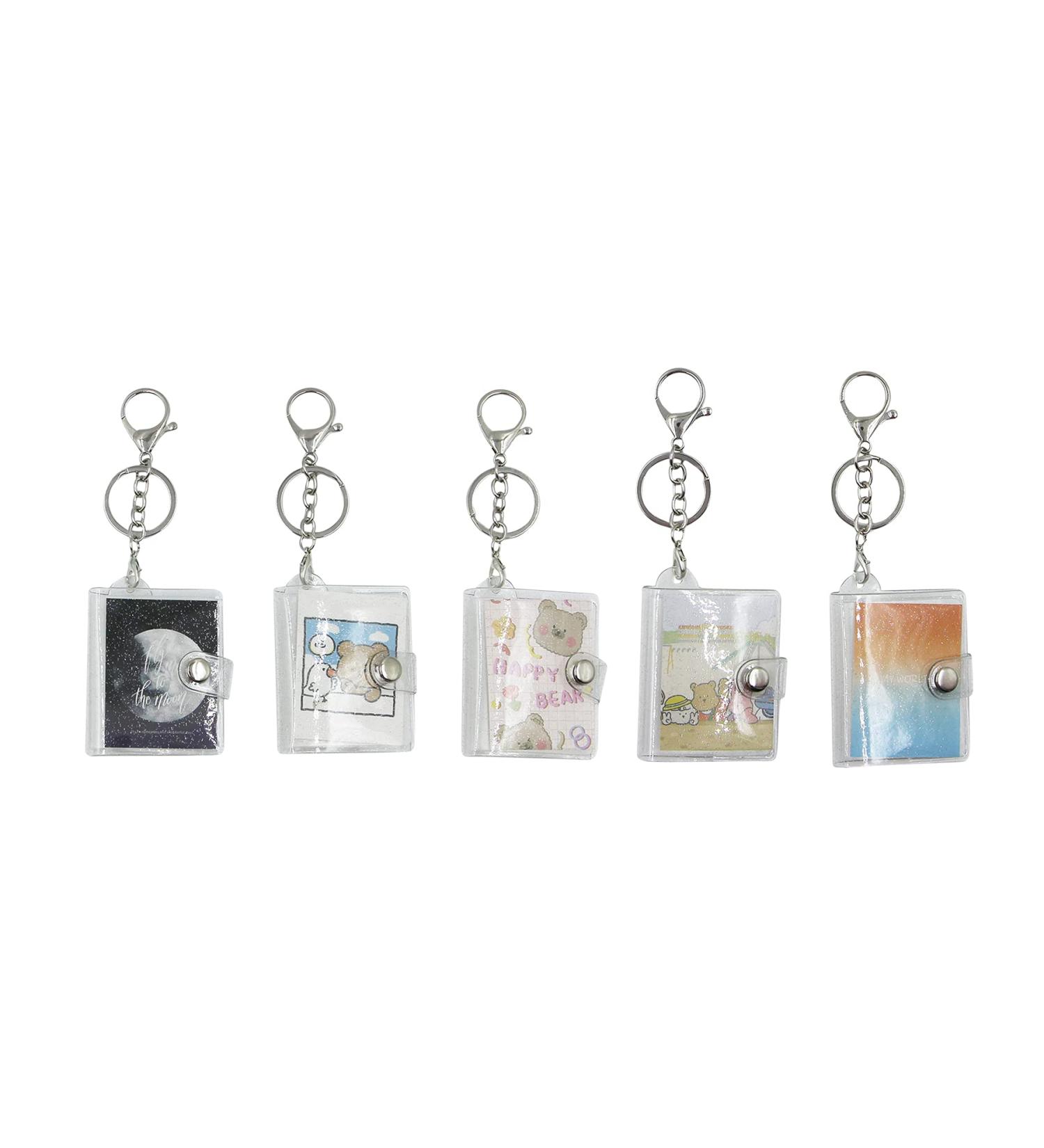AIBEARTY 5 PCS 16 Pockets Mini Photos Album 1 Inch 2 Inch Insert Photo Card Holder Picture Frame Keychain Storage Book with Keyring Birthday Anniversary Wedding Memory Gifts  2 inch C - Buy Online on GoSupps.com