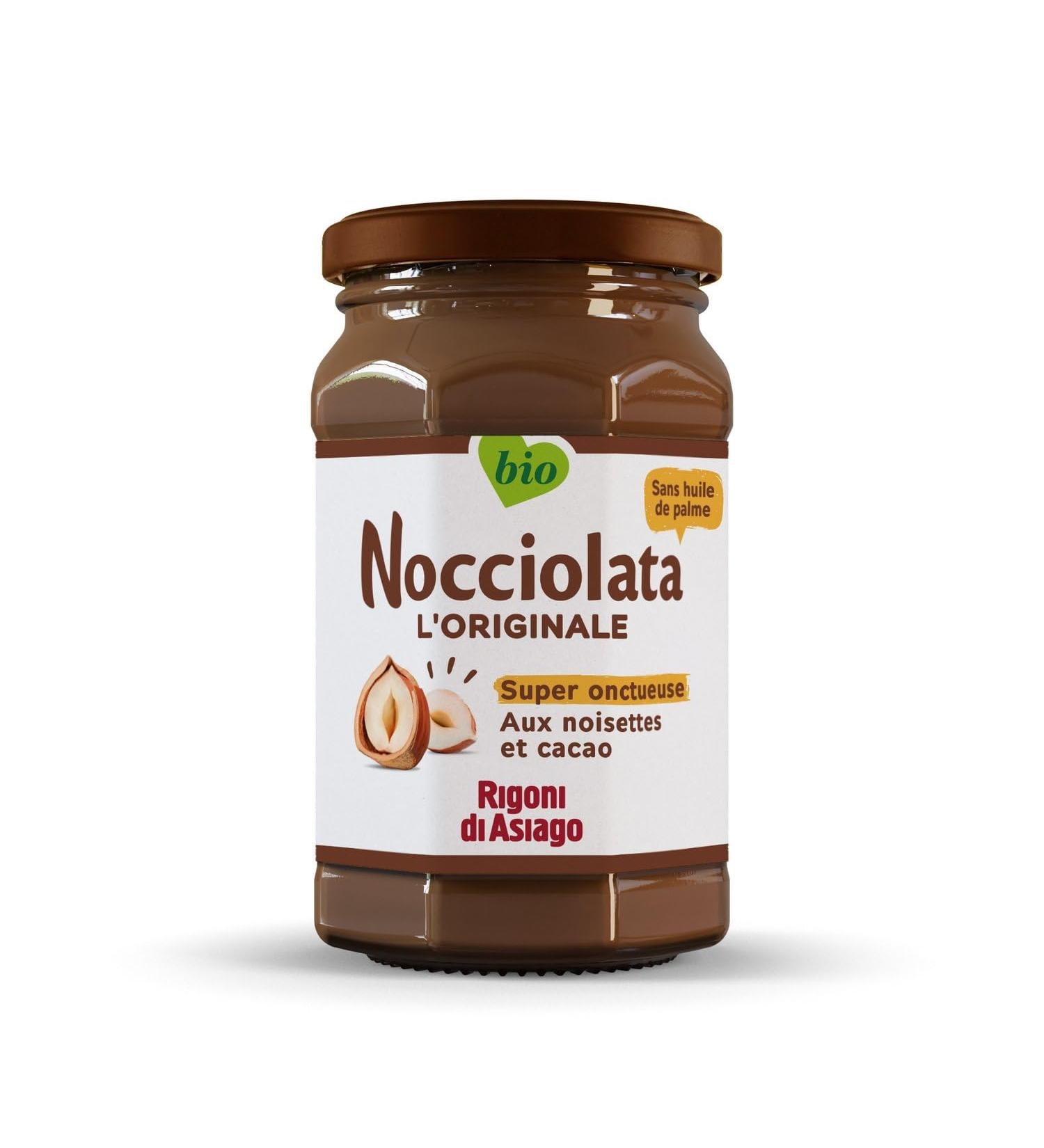 RIGONI DI ASIAGO P te Tartiner Bio Cacao Noisettes Saveur Intense et Onctueuse (Pot 250g) - Lot de 3 - vendu par Lot