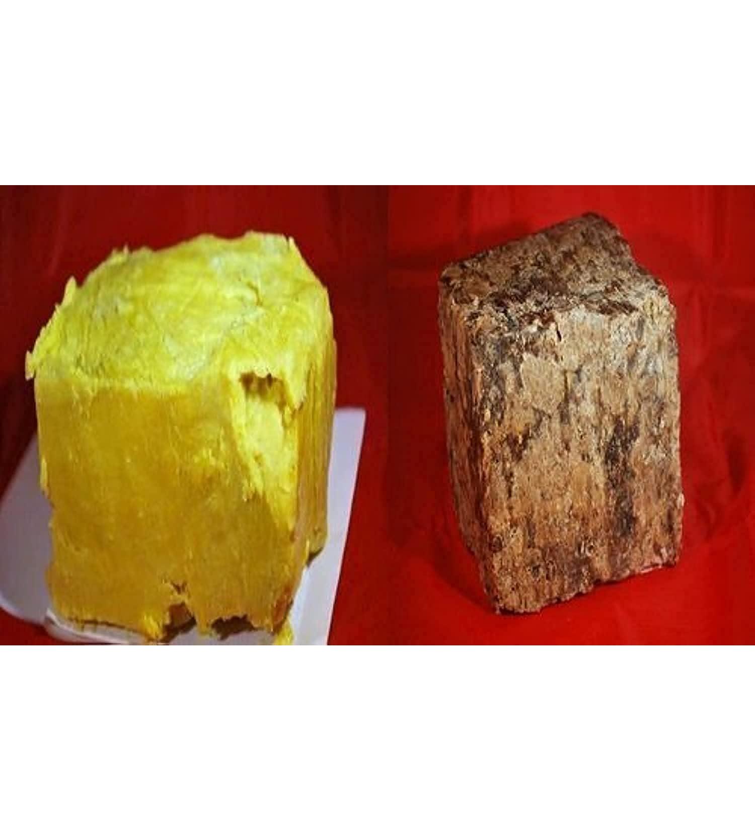 1lb Raw African Shea Butter & 1lb Raw African Black Soap Combo - Buy Online on GoSupps.com